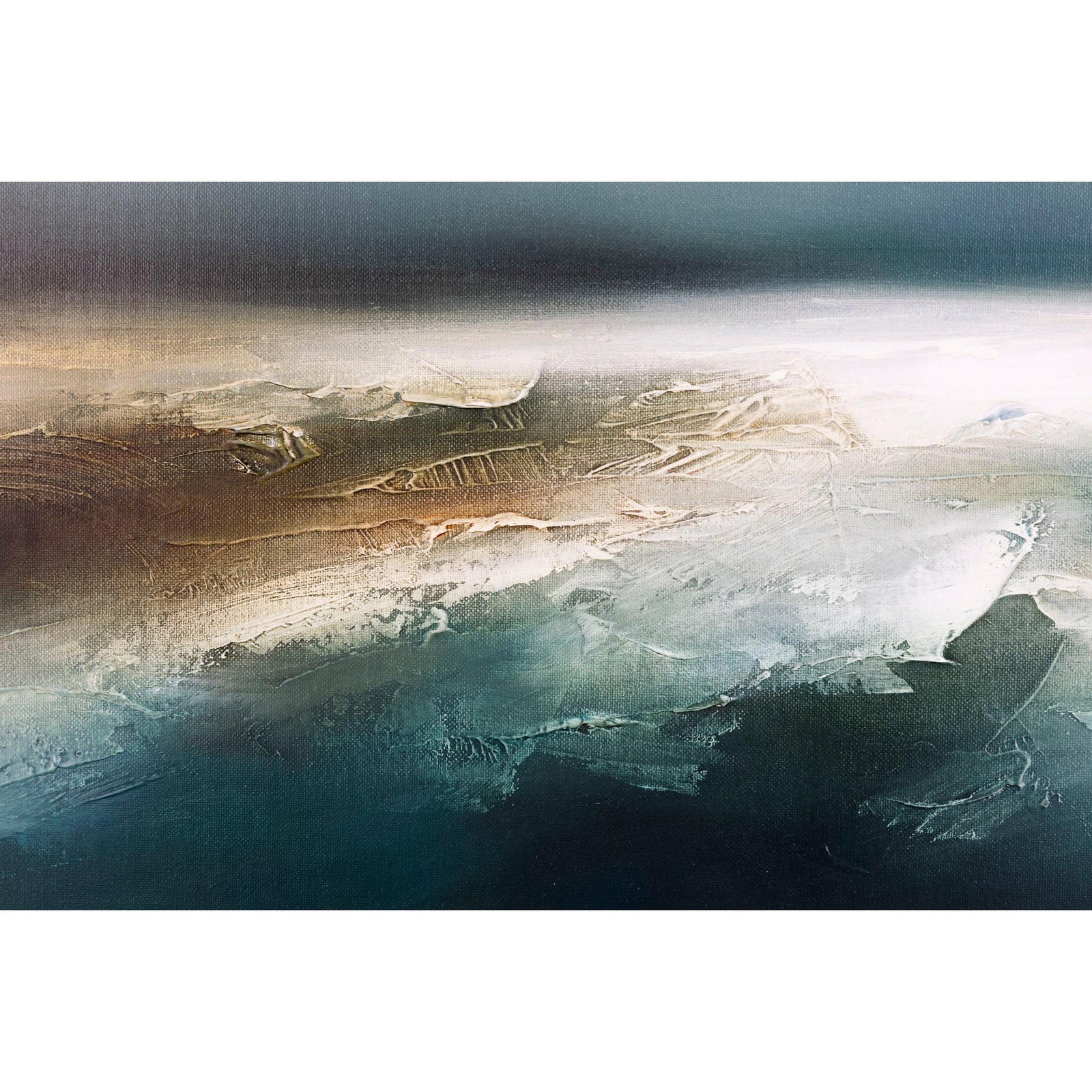 'Rolling Tides' oil on canvas original by Paul Bennett, available at Padstow Gallery, Cornwall