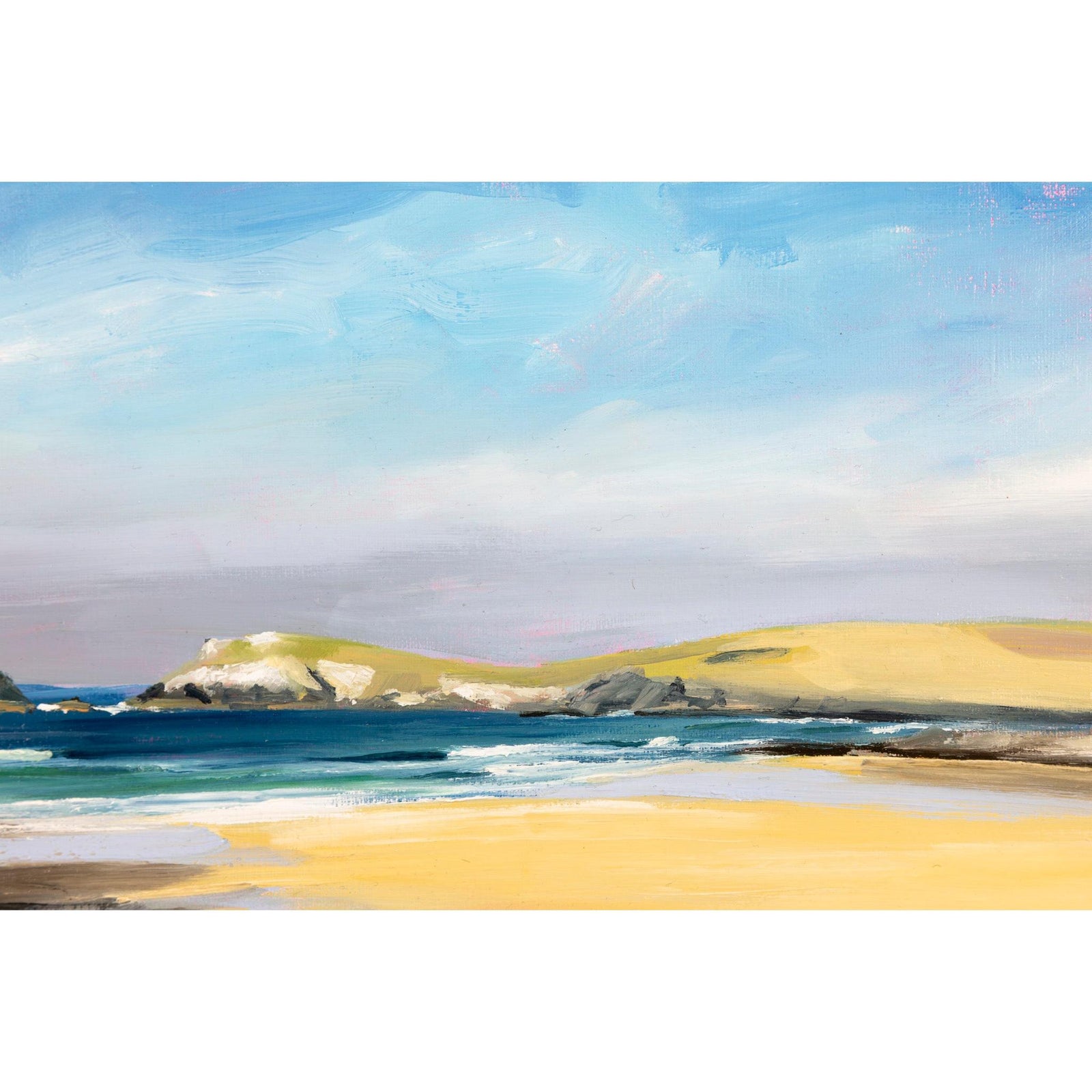 Constantine, acrylic on board, by Toby Ray, available at Padstow Gallery, Cornwall