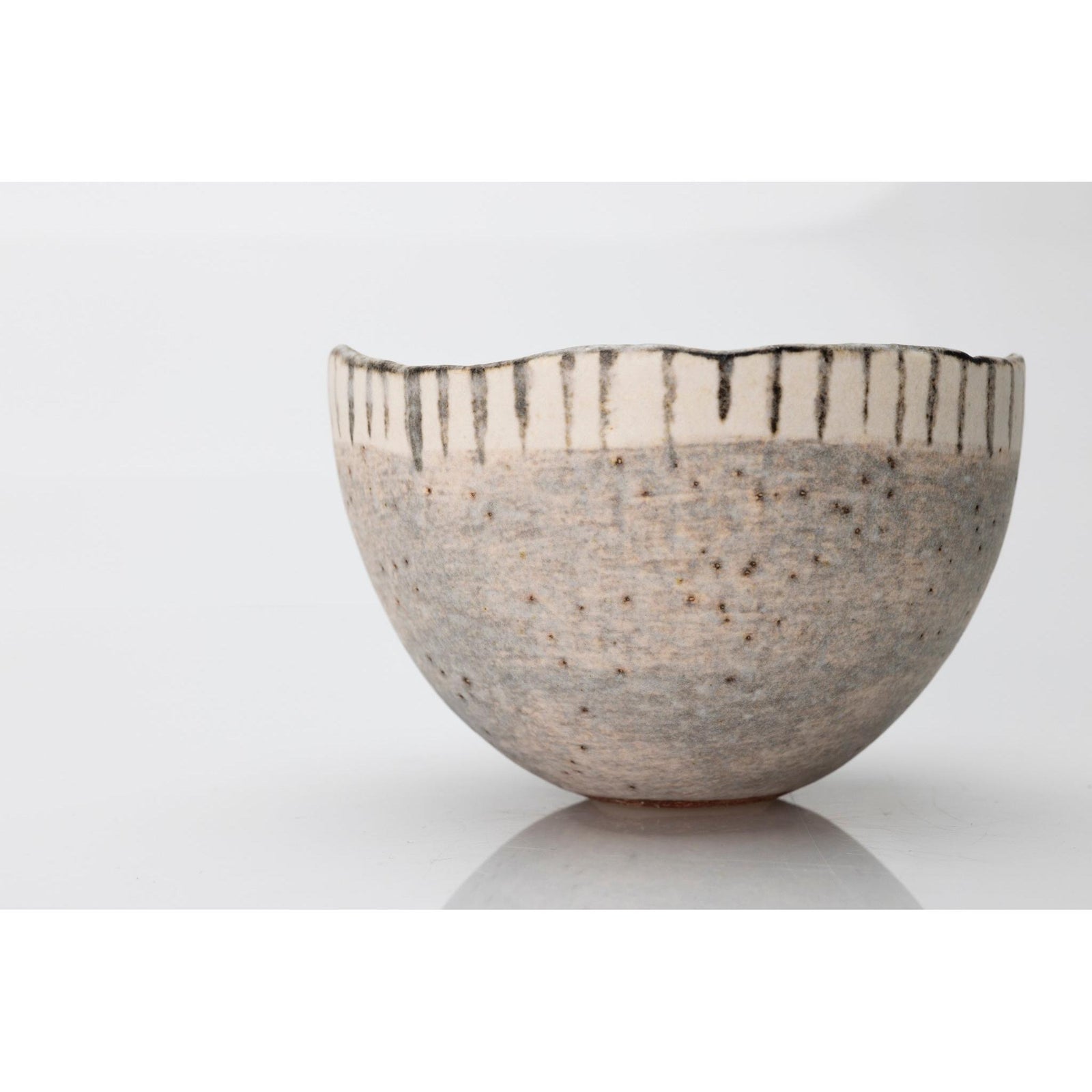 JS12 Pinched Bowl III by Jane Silk ceramics available at Padstow Gallery, Cornwall