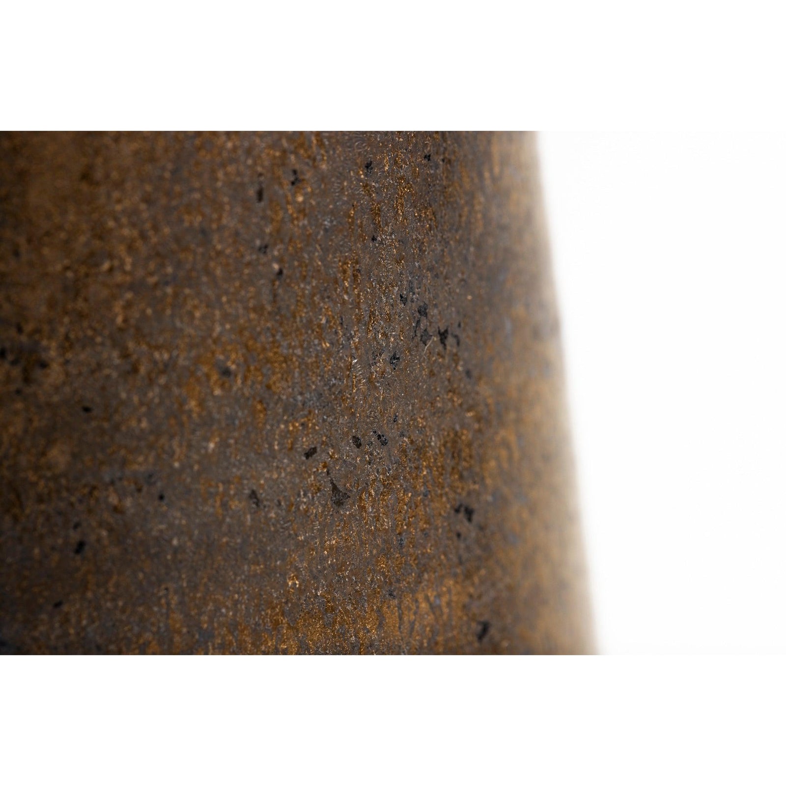 GC08 Dark Gold Glaze Tall Tapered Vase by Gail Cooper, available at Padstow Gallery, Cornwall