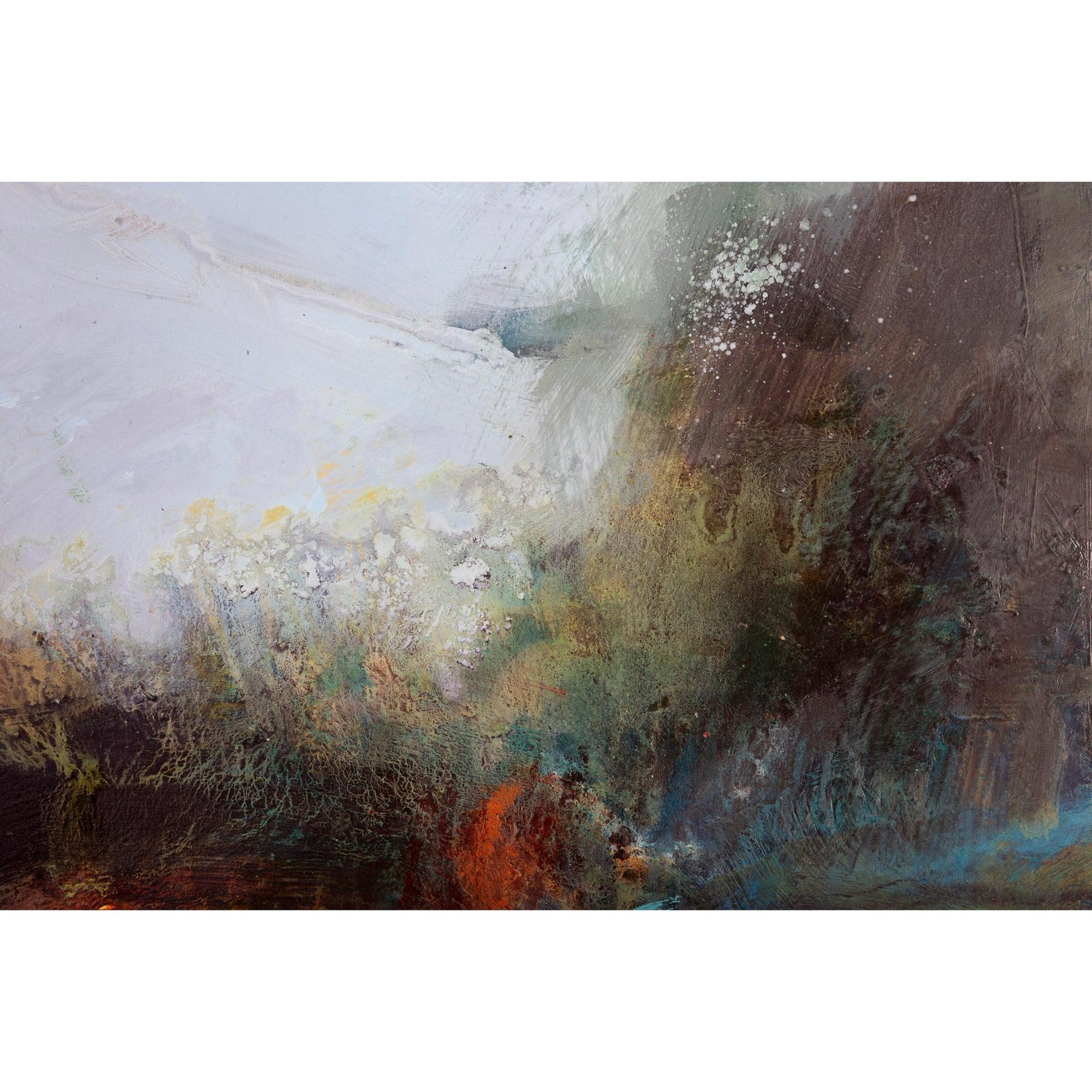 In the Border mixed media framed painting by Jo Ellis available at Padstow Gallery, Cornwall