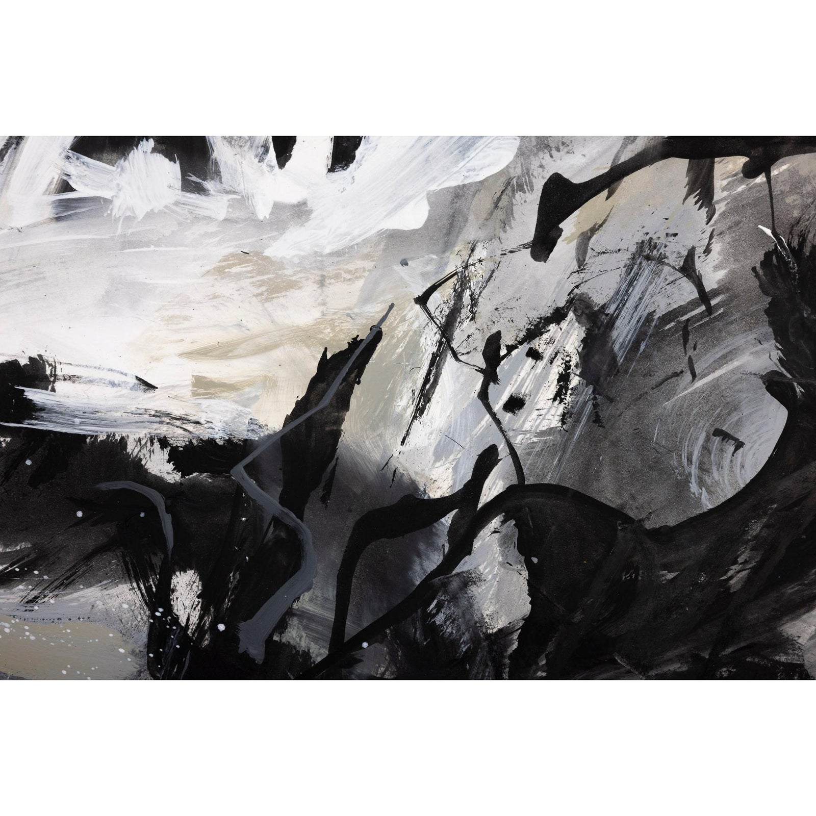 Rocky Shore mixed media framed painting by Jo Ellis available at Padstow Gallery, Cornwall