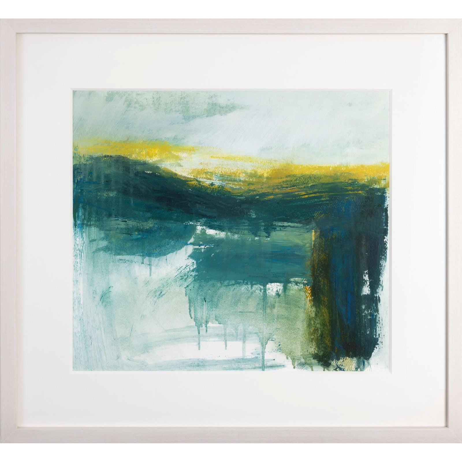 Far Away Gaze mixed media framed painting by Jo Ellis available at Padstow Gallery, Cornwall