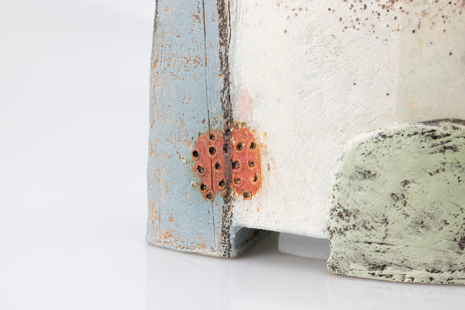 Between Fields slab-built vessel by Craig Underhill, available at Padstow Gallery Cornwall