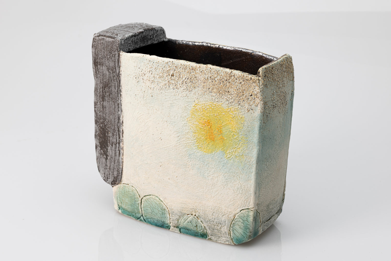 Morning Walk slab-built vessel by Craig Underhill, available at Padstow Gallery Cornwall