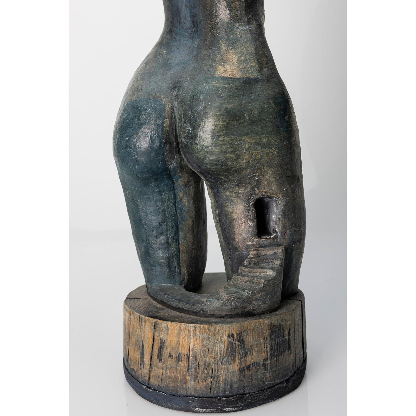 Dawn, ceramic woman/tower on plinth, by Sophie Howard, available from Padstow Gallery, Cornwall