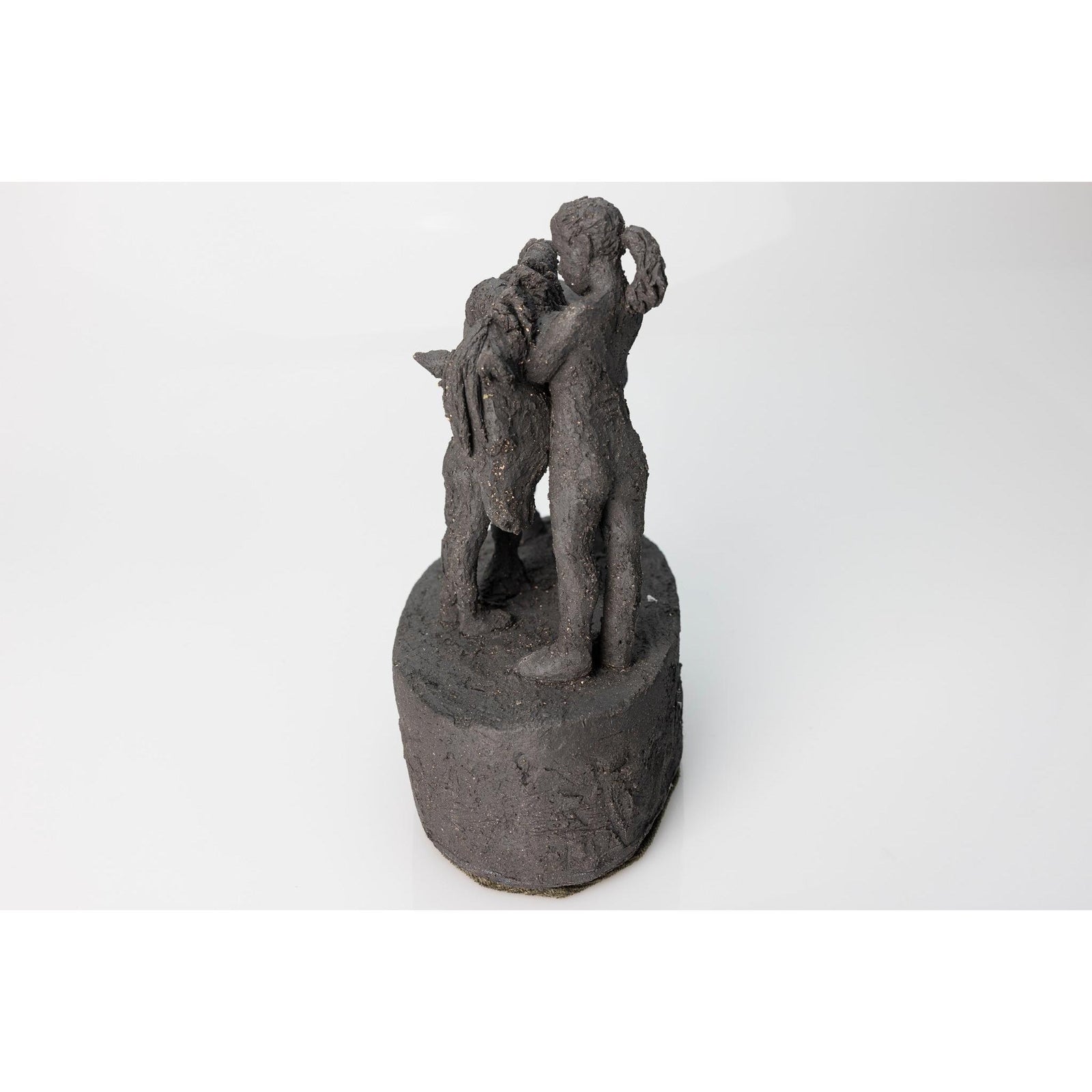 Black Pony And Children, ceramic figures, by Sophie Howard, available from Padstow Gallery, Cornwall