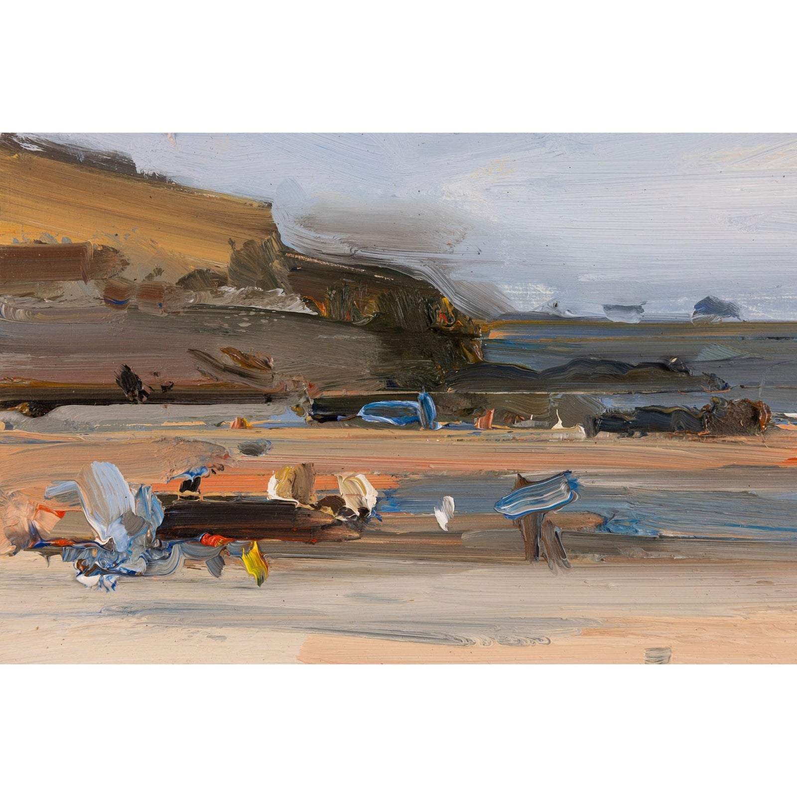 'Sunny Intervals and A Gentle Breeze' oil on board original by David Atkins, available at Padstow Gallery, Cornwall