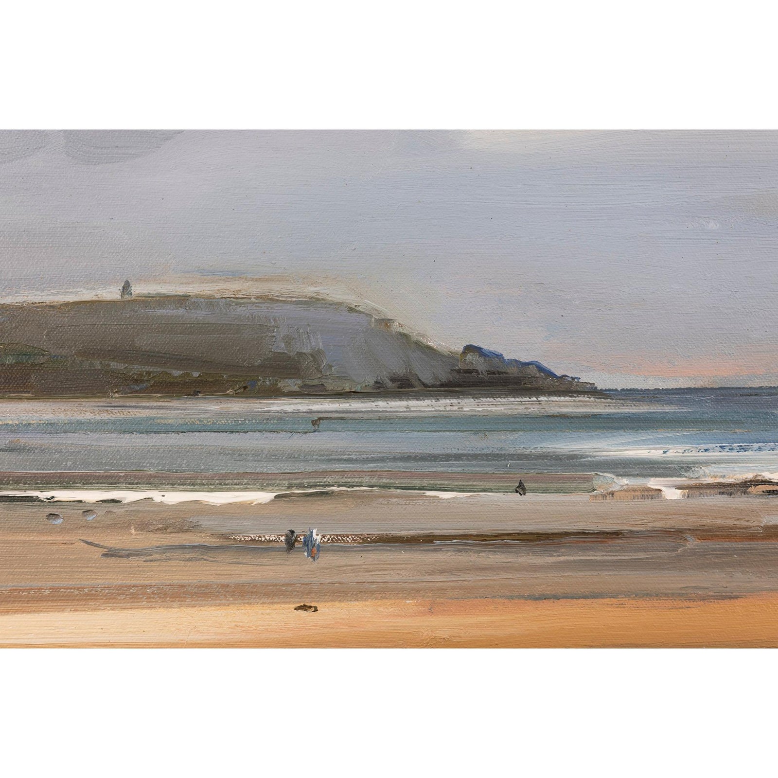 'Daymer Beach In Early Autumn' oil on canvas original by David Atkins, available at Padstow Gallery, Cornwall