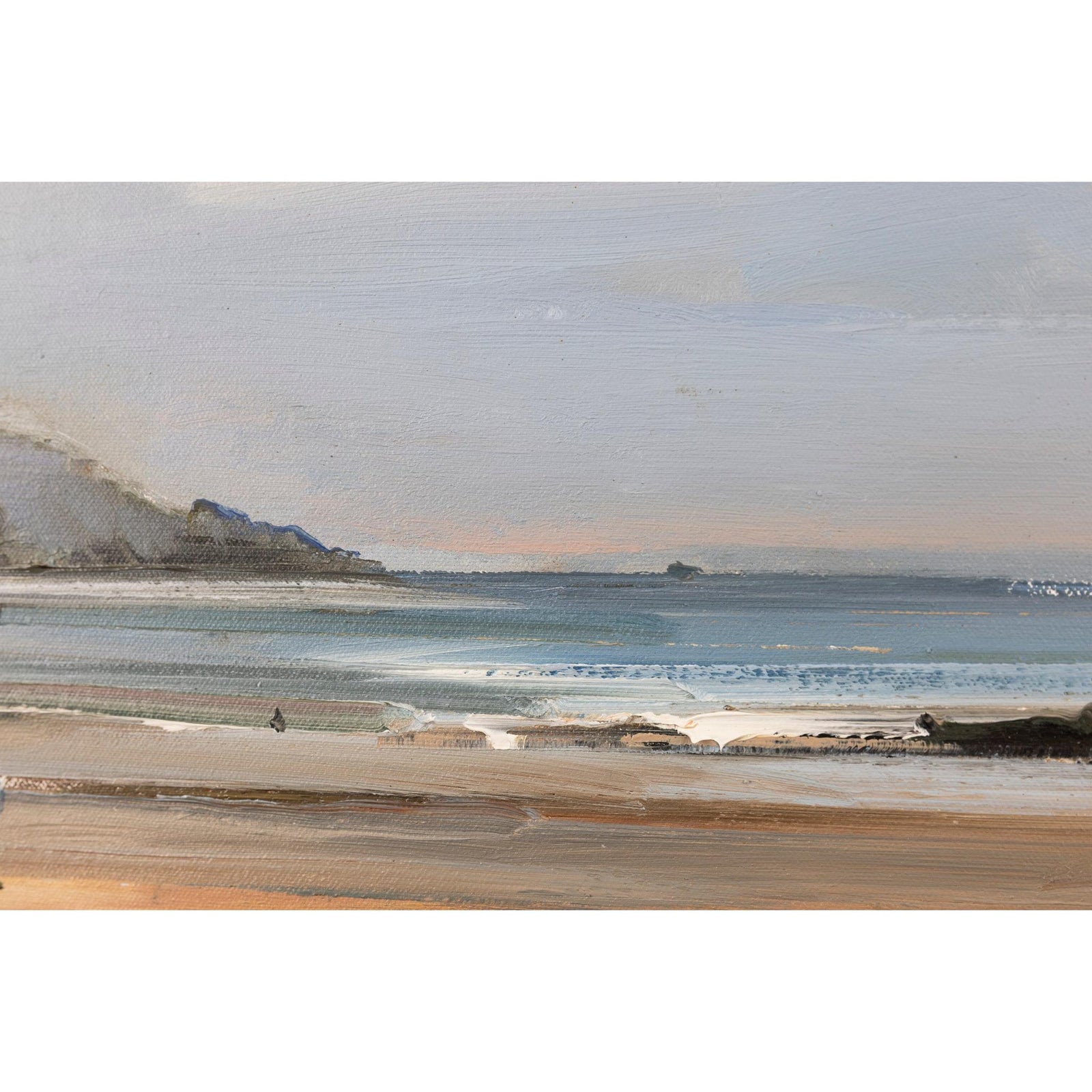 'Daymer Beach In Early Autumn' oil on canvas original by David Atkins, available at Padstow Gallery, Cornwall