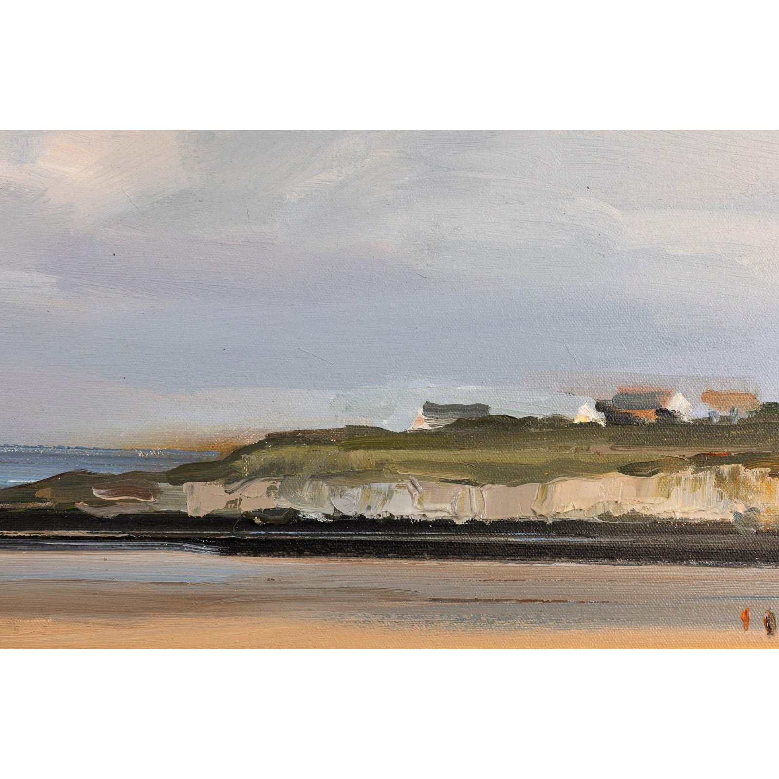 'Daymer Beach In Early Autumn' oil on canvas original by David Atkins, available at Padstow Gallery, Cornwall