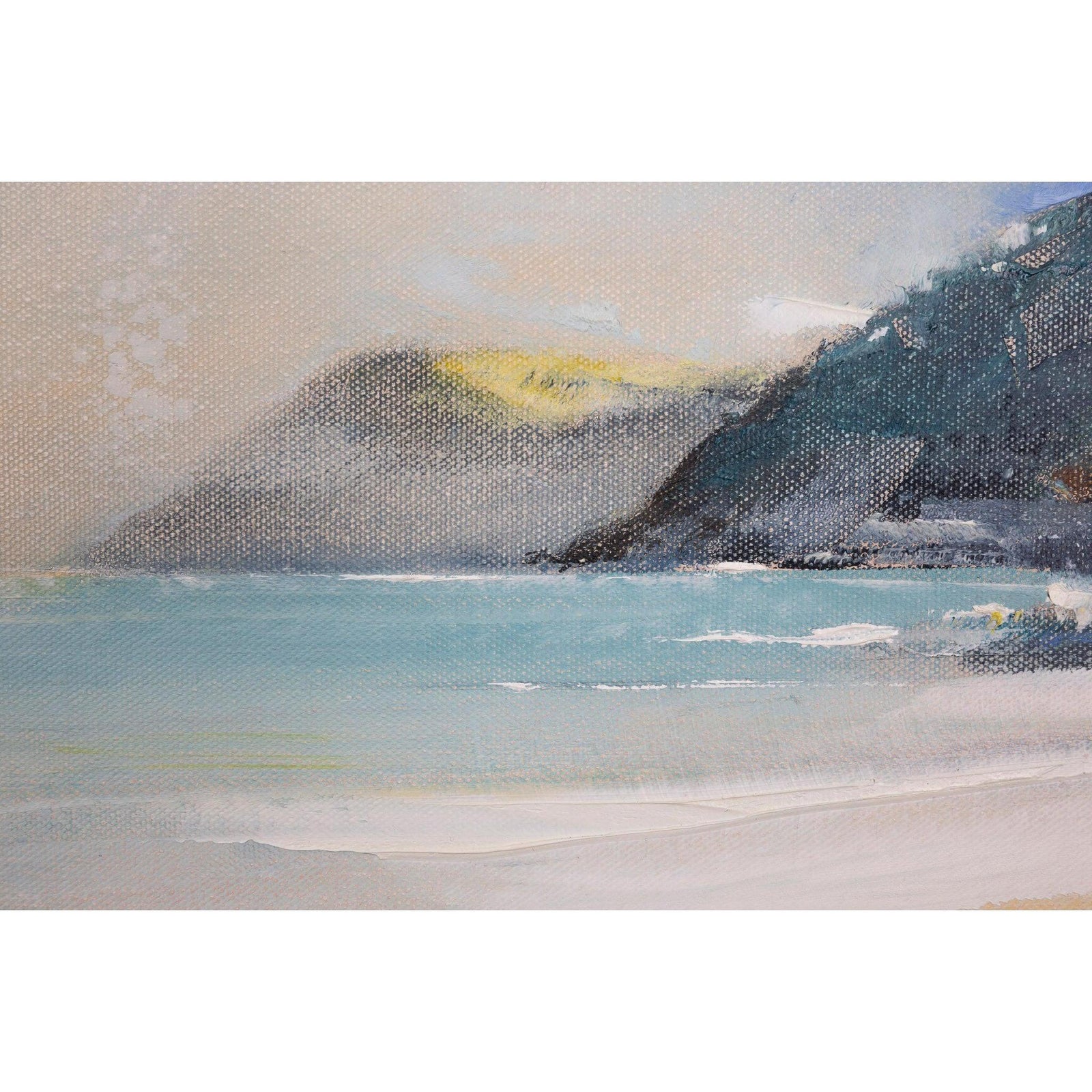 Tide Lines oil original by Ben Lucas, available at Padstow Gallery, Cornwall