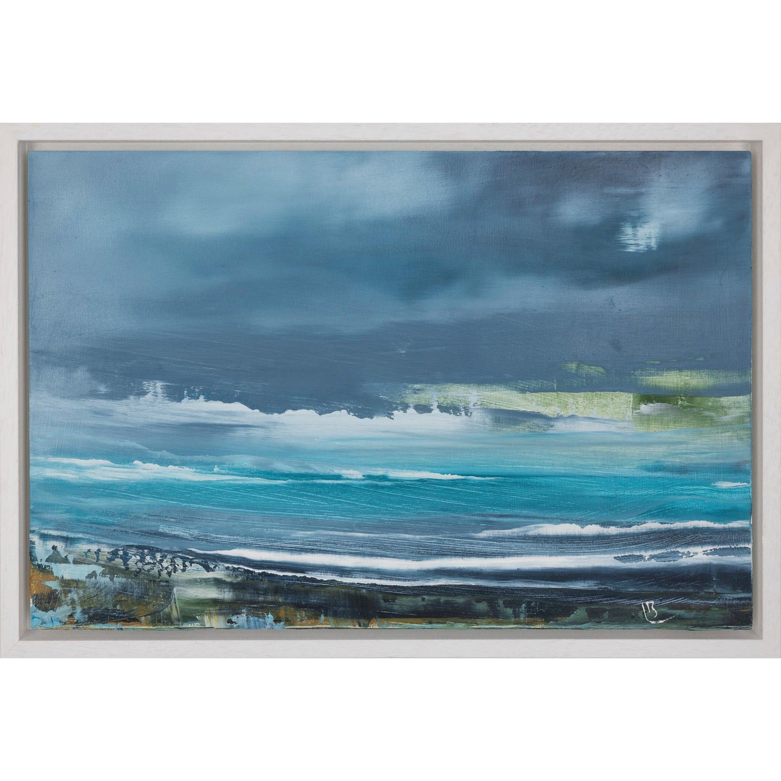 Reef Line oil original by Ben Lucas, available at Padstow Gallery, Cornwall