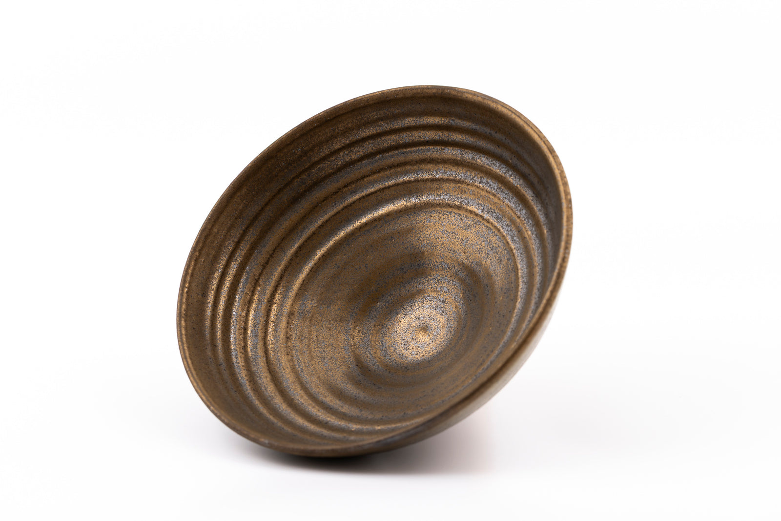 GC44 Dark Gold Glaze Serving Dish by Gail Cooper, available at Padstow Gallery, Cornwall