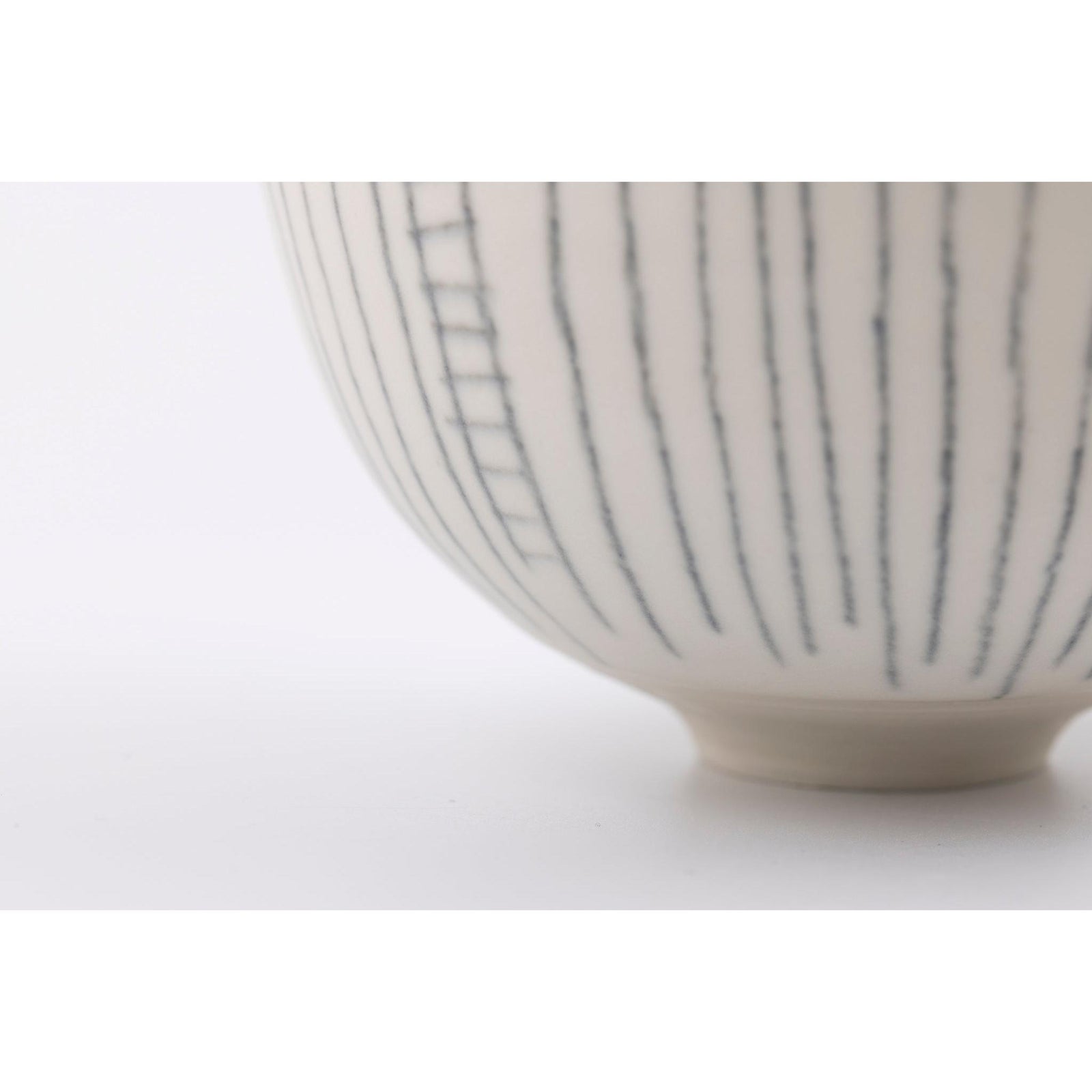 SC22 Porcelain Moon Jar with Sgraffito by Sarah Cooling available at Padstow Gallery, Cornwall