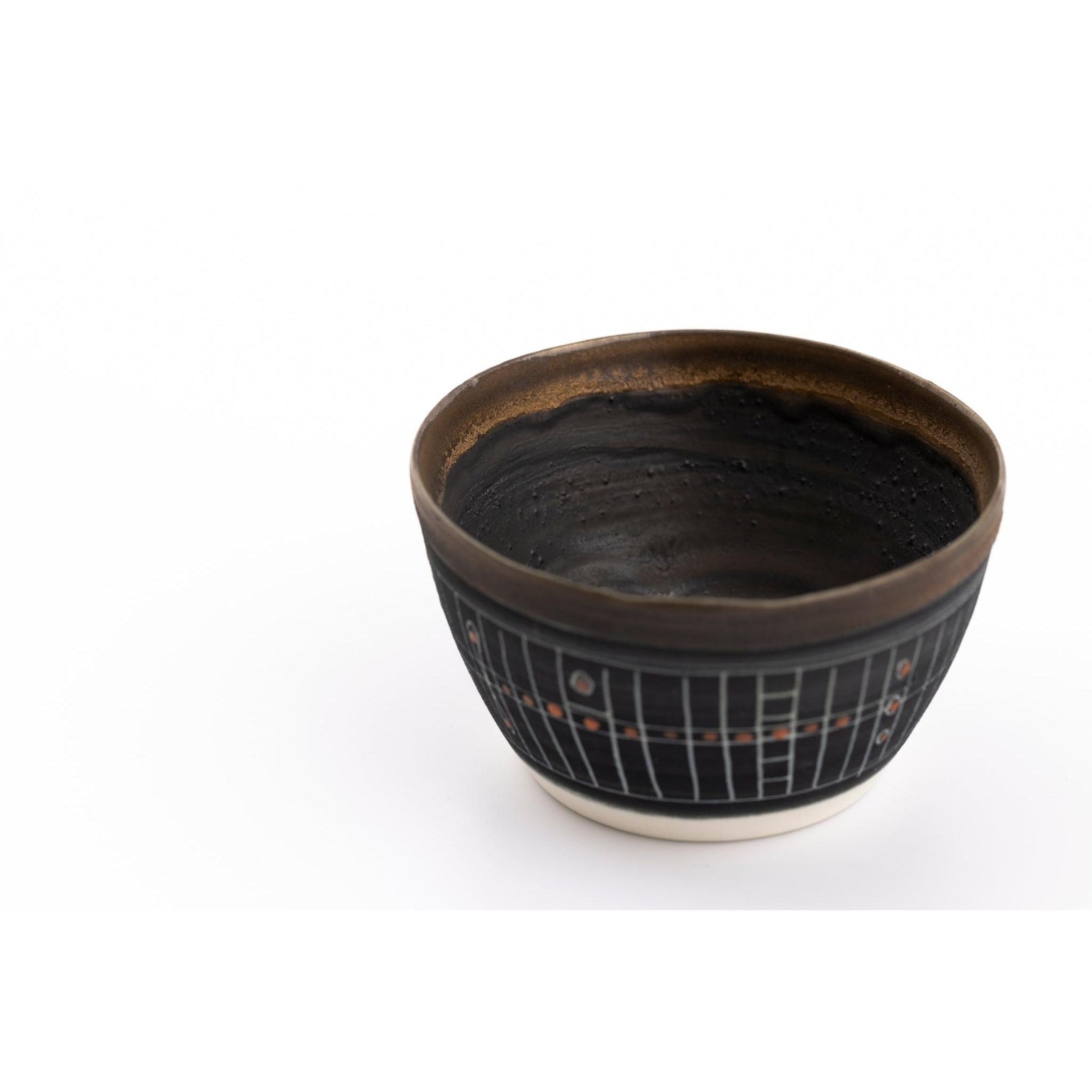 SC11 Sgraffitto Orange Pop Cup by Sarah Cooling available at Padstow Gallery, Cornwall