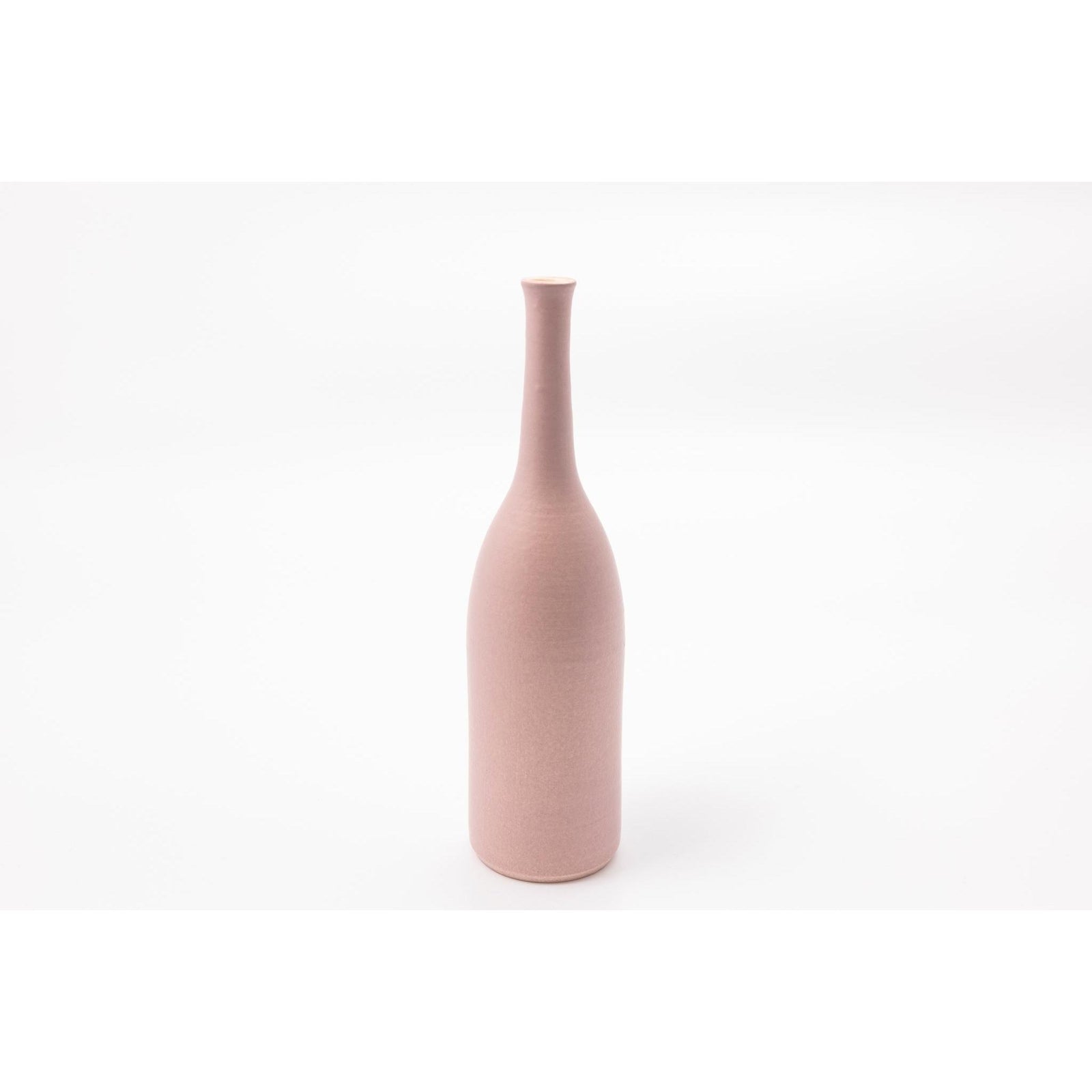 'LB198 Pinky Mauve bottle' by Lucy Burley ceramics, available at Padstow Gallery, Cornwall