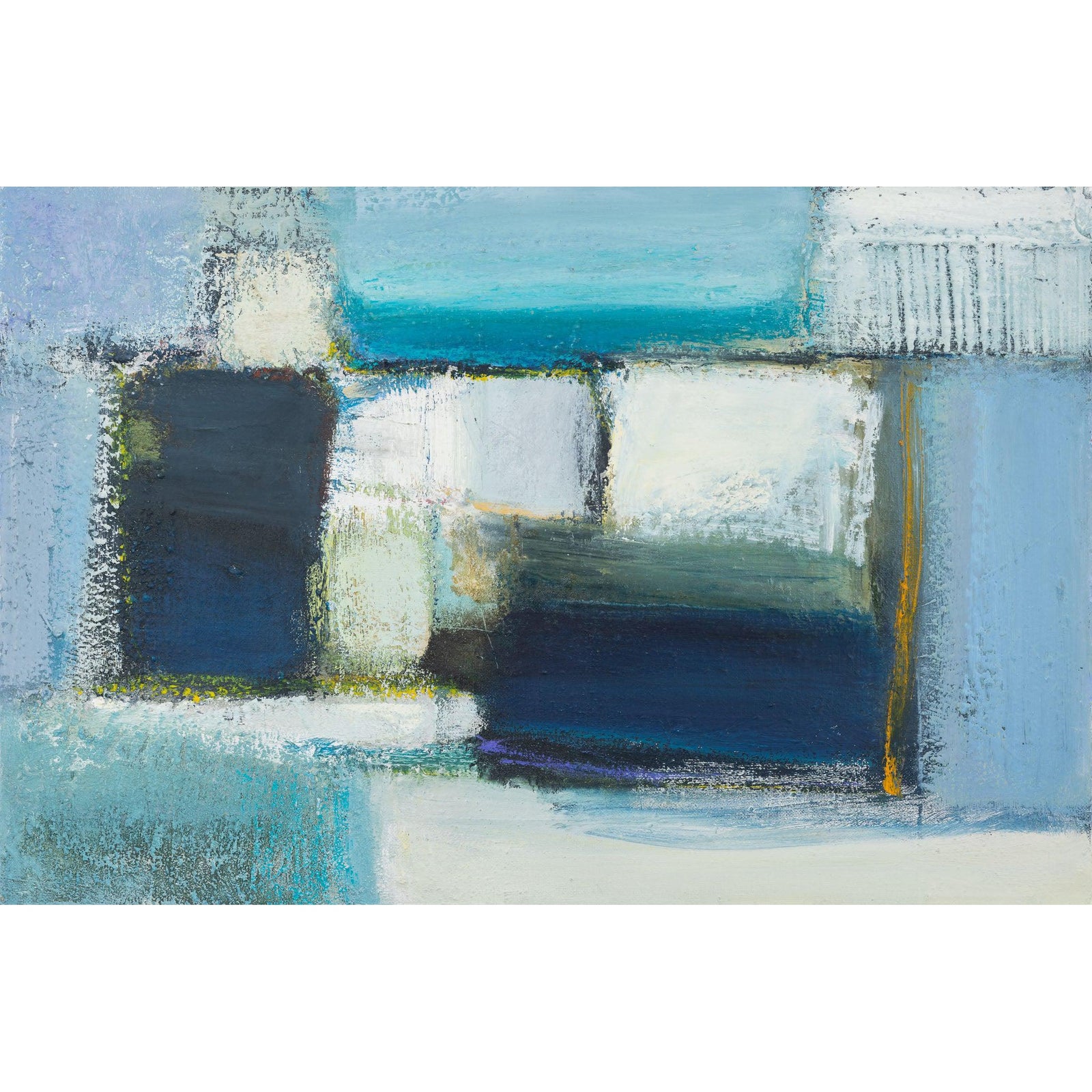'Harbour' oil original by Justine Lois Thorpe, available at Padstow Gallery, Cornwall