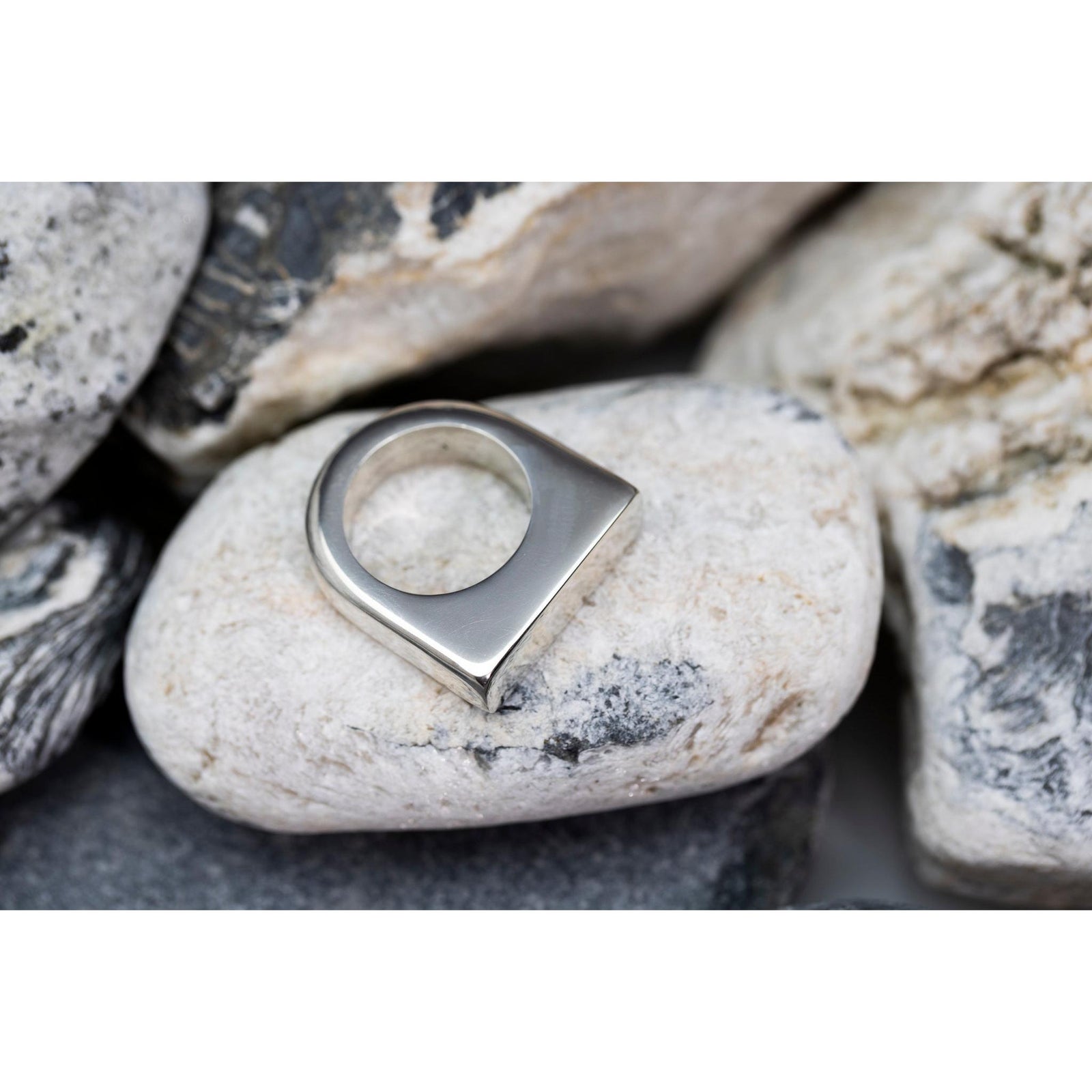 EG04 - Silver Ring - Size Q by Emma Goold available at Padstow Gallery Cornwall
