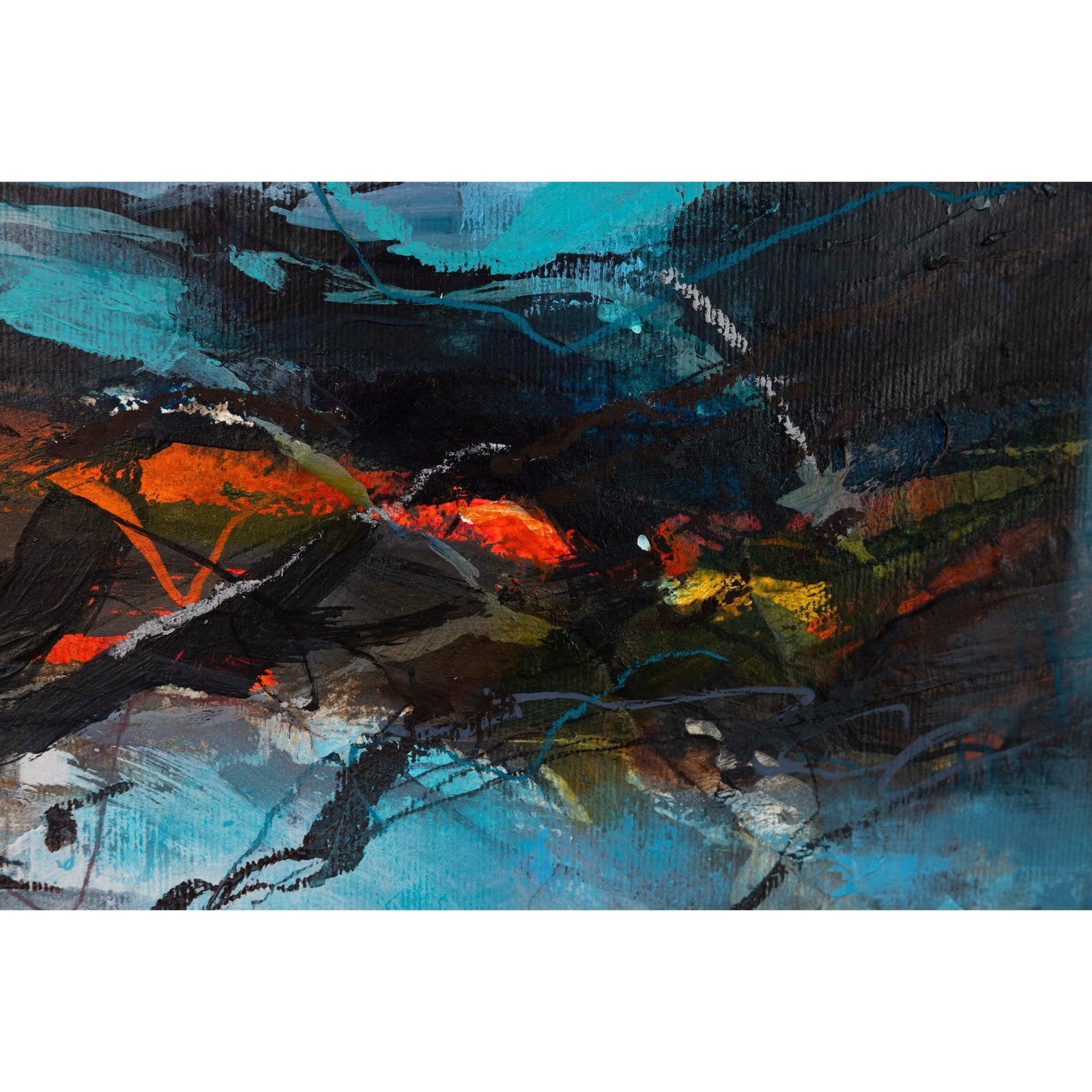 'Midnight Tide' by Jo Ellis, mixed media, original available at Padstow Gallery, Cornwall