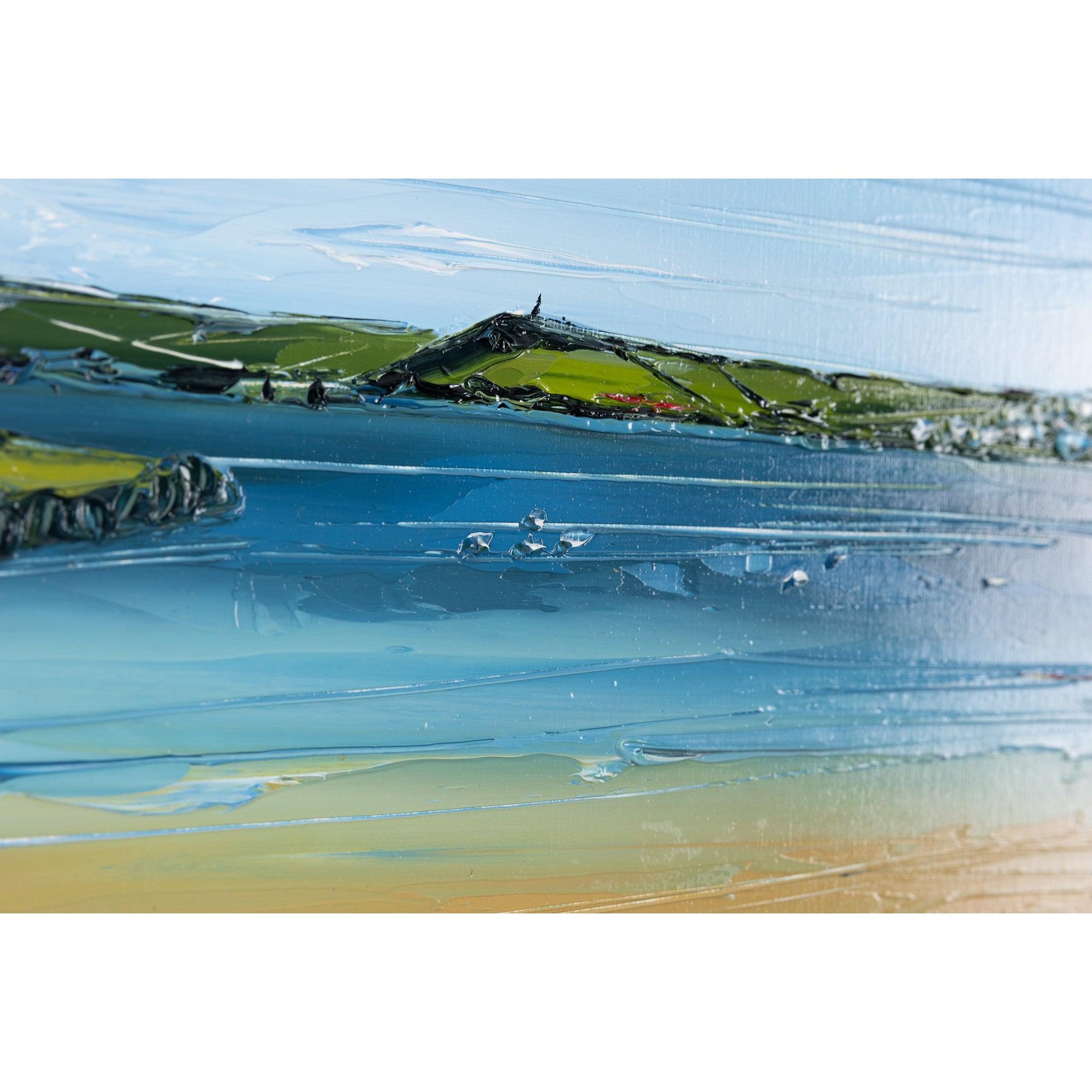 'Padstow Blue' oil framed original by Georgia Hart, available at Padstow Gallery, Cornwall