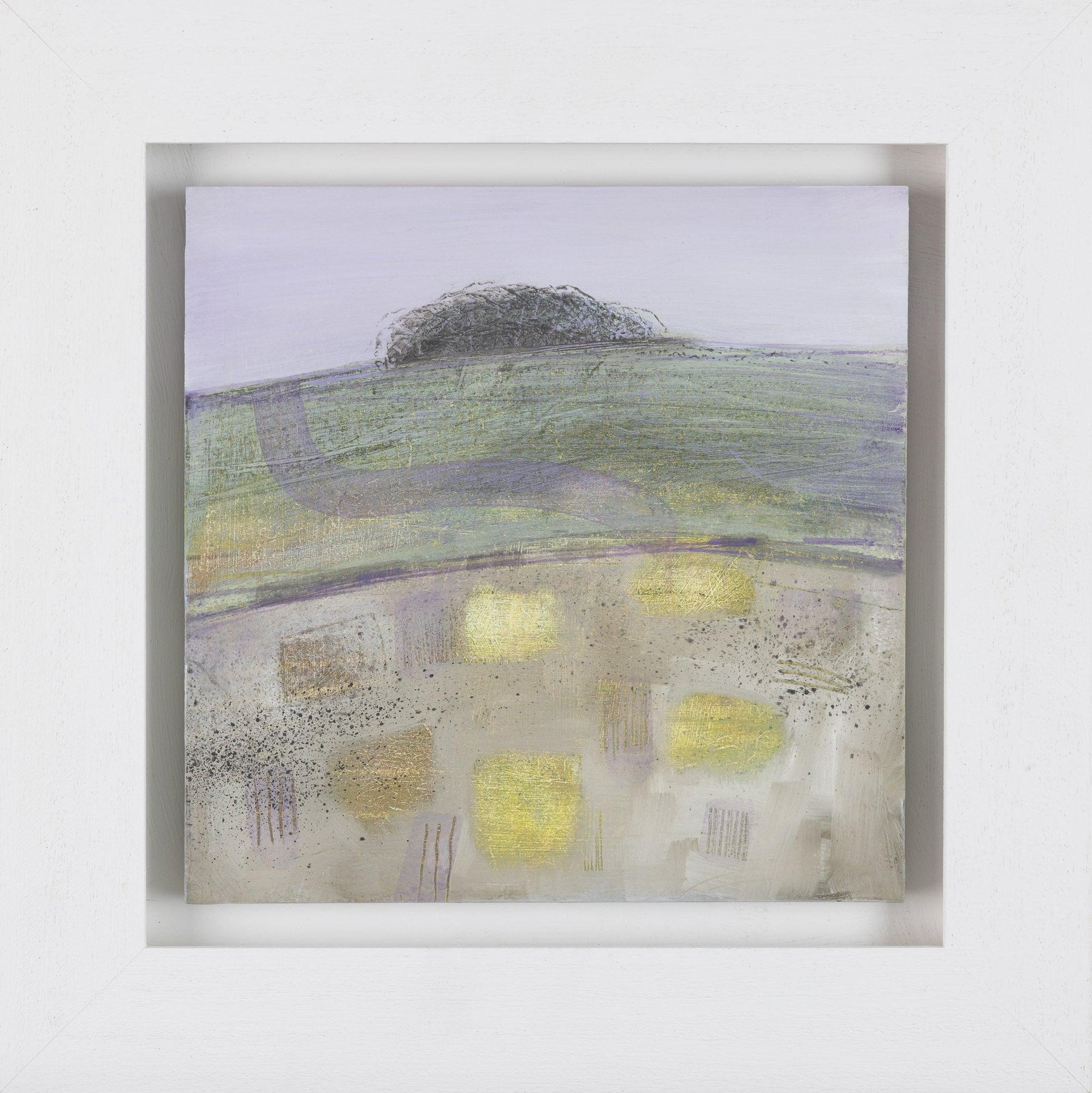 ‘The patchy field' oil on board by Ruth Taylor, available at Padstow Gallery, Cornwall
