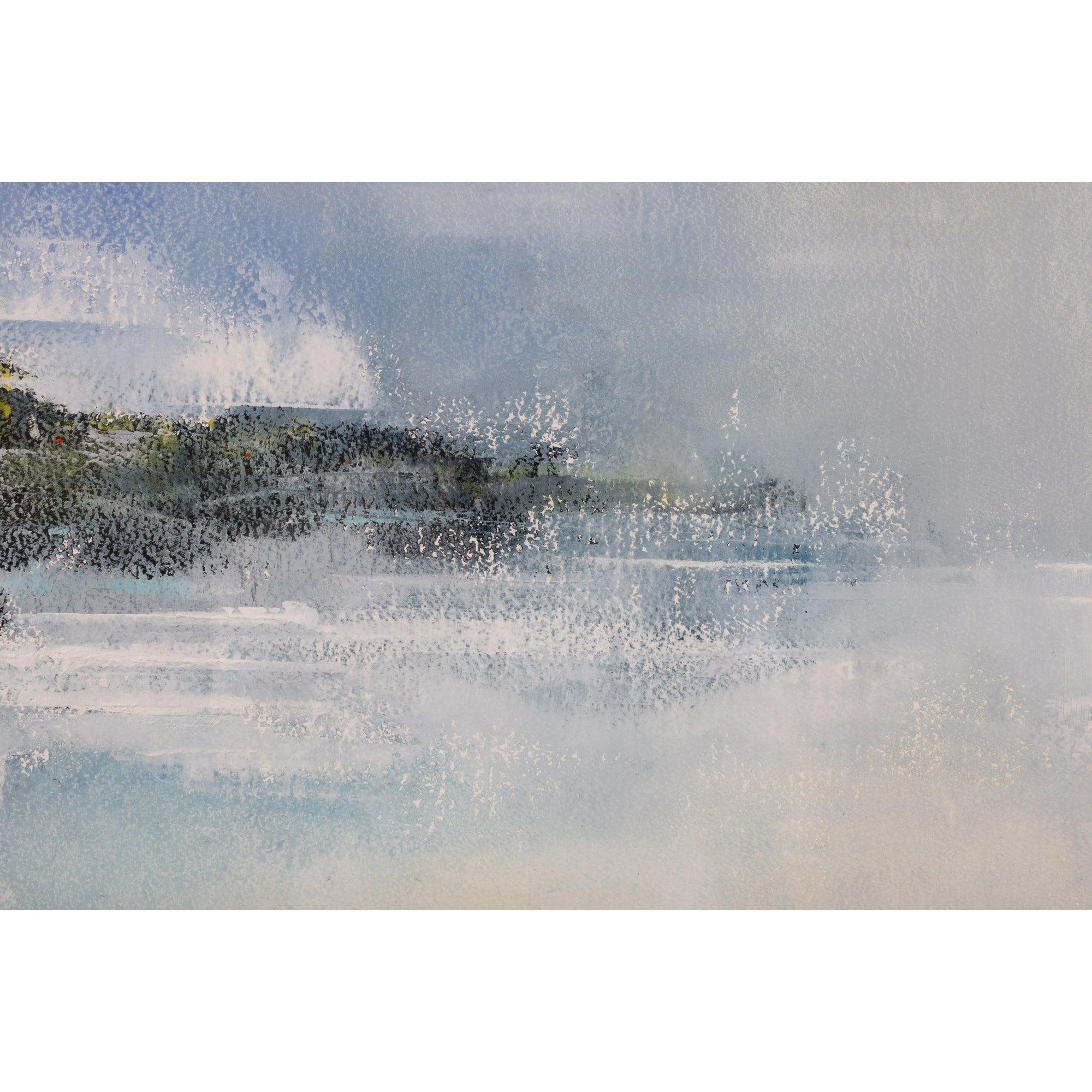 'The Other Side' oil on paper by Ben Lucas, available at Padstow Gallery, Cornwall
