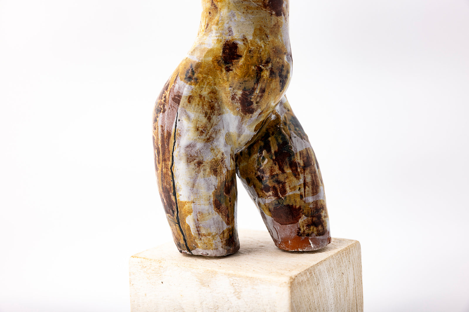 SH81 About glazed terracotta figure by Sophie Howard available at Padstow Gallery Cornwall