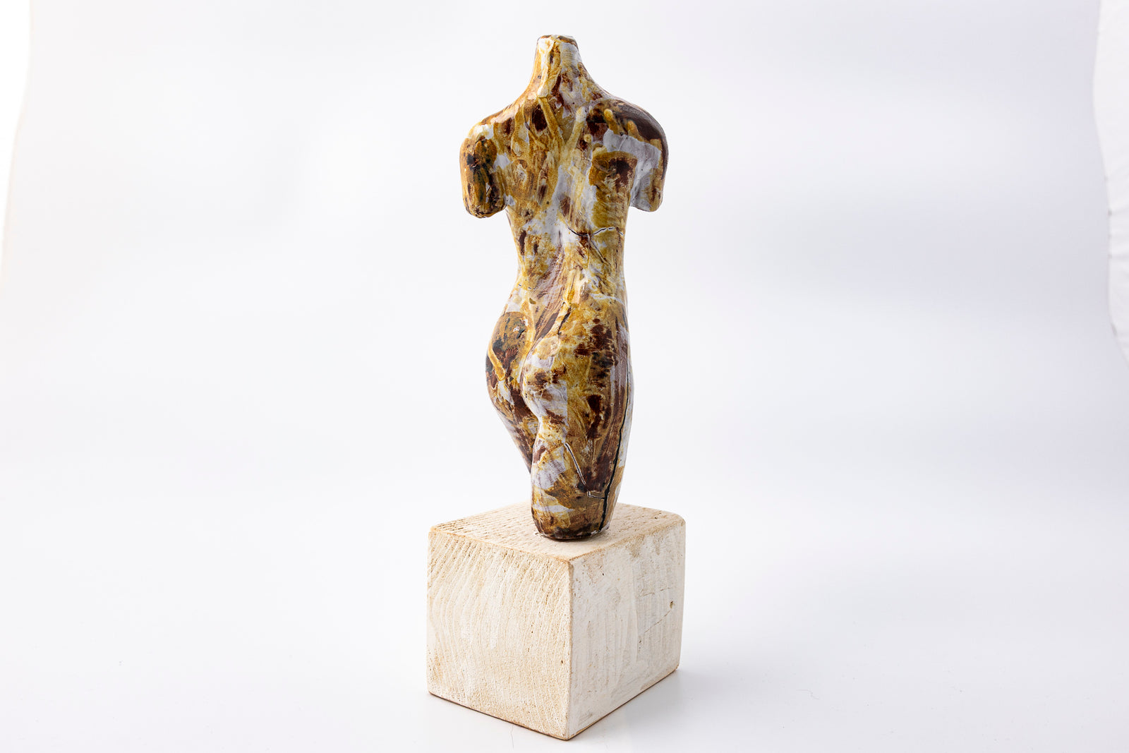 SH81 About glazed terracotta figure by Sophie Howard available at Padstow Gallery Cornwall