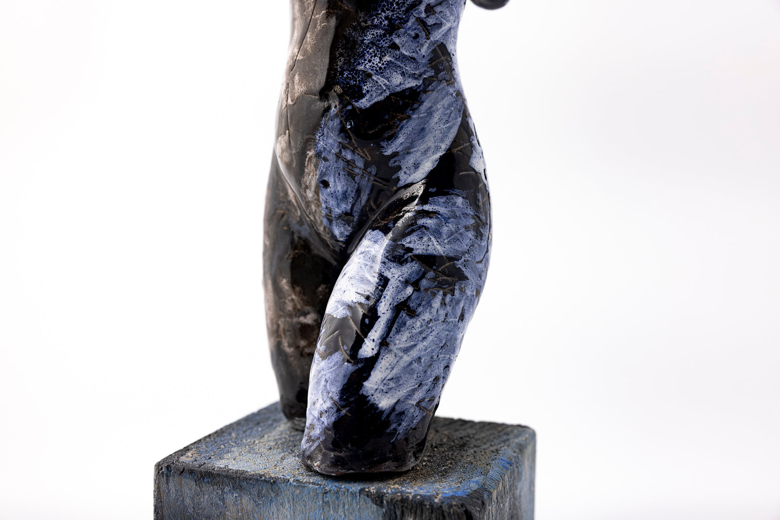 SH82 About glazed terracotta figure by Sophie Howard available at Padstow Gallery Cornwall