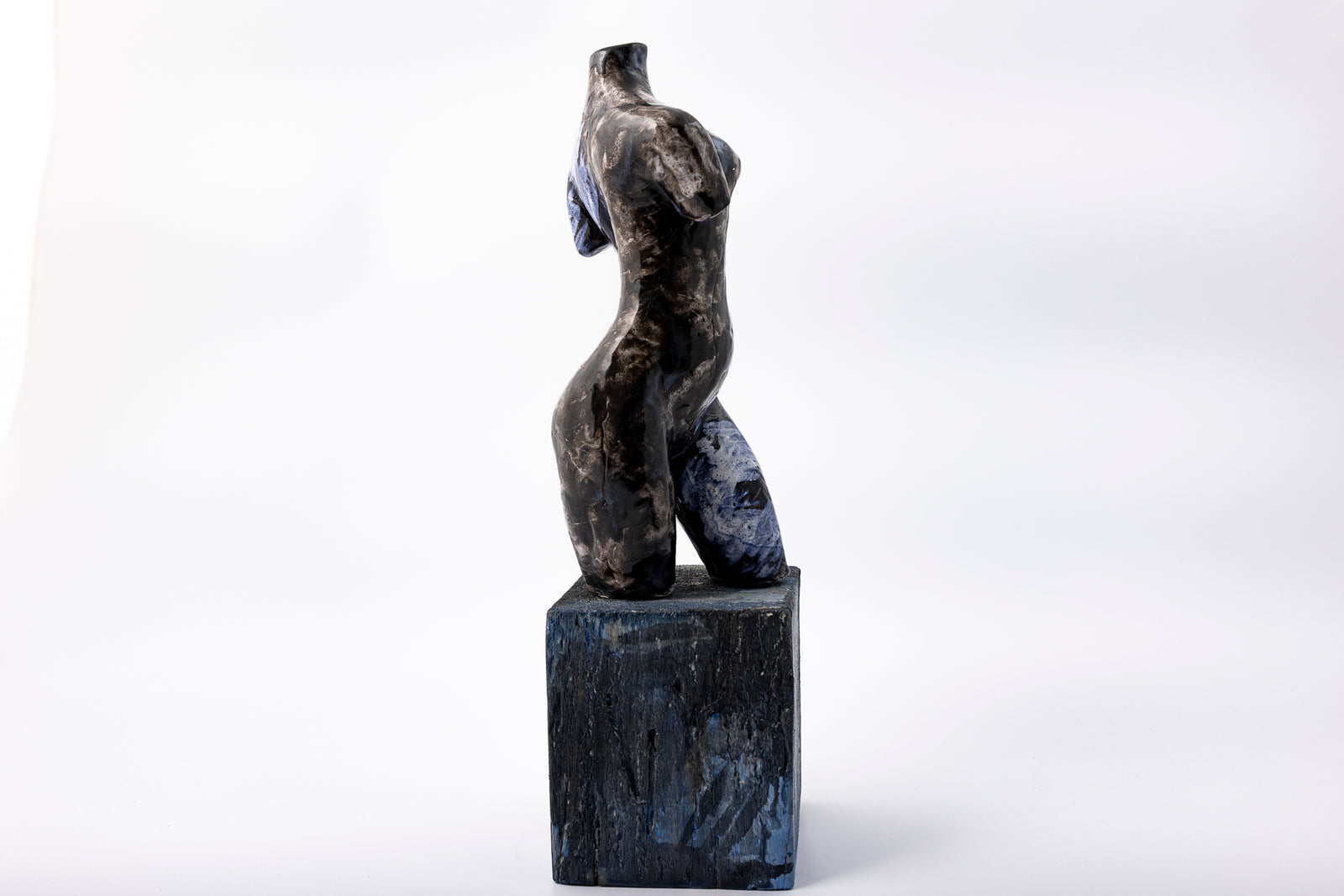 SH82 About glazed terracotta figure by Sophie Howard available at Padstow Gallery Cornwall