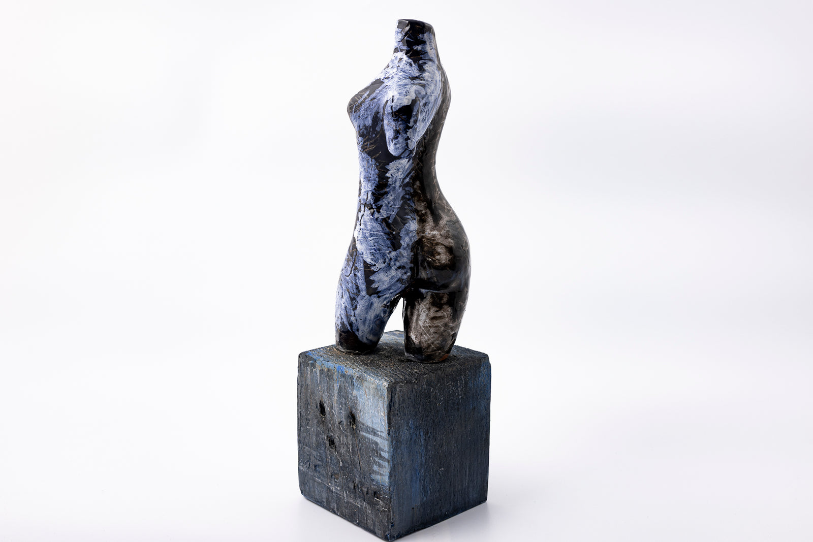 SH82 About glazed terracotta figure by Sophie Howard available at Padstow Gallery Cornwall