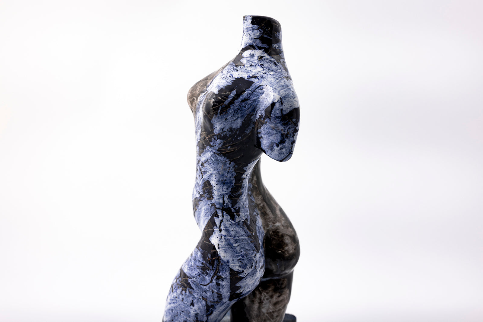 SH82 About glazed terracotta figure by Sophie Howard available at Padstow Gallery Cornwall