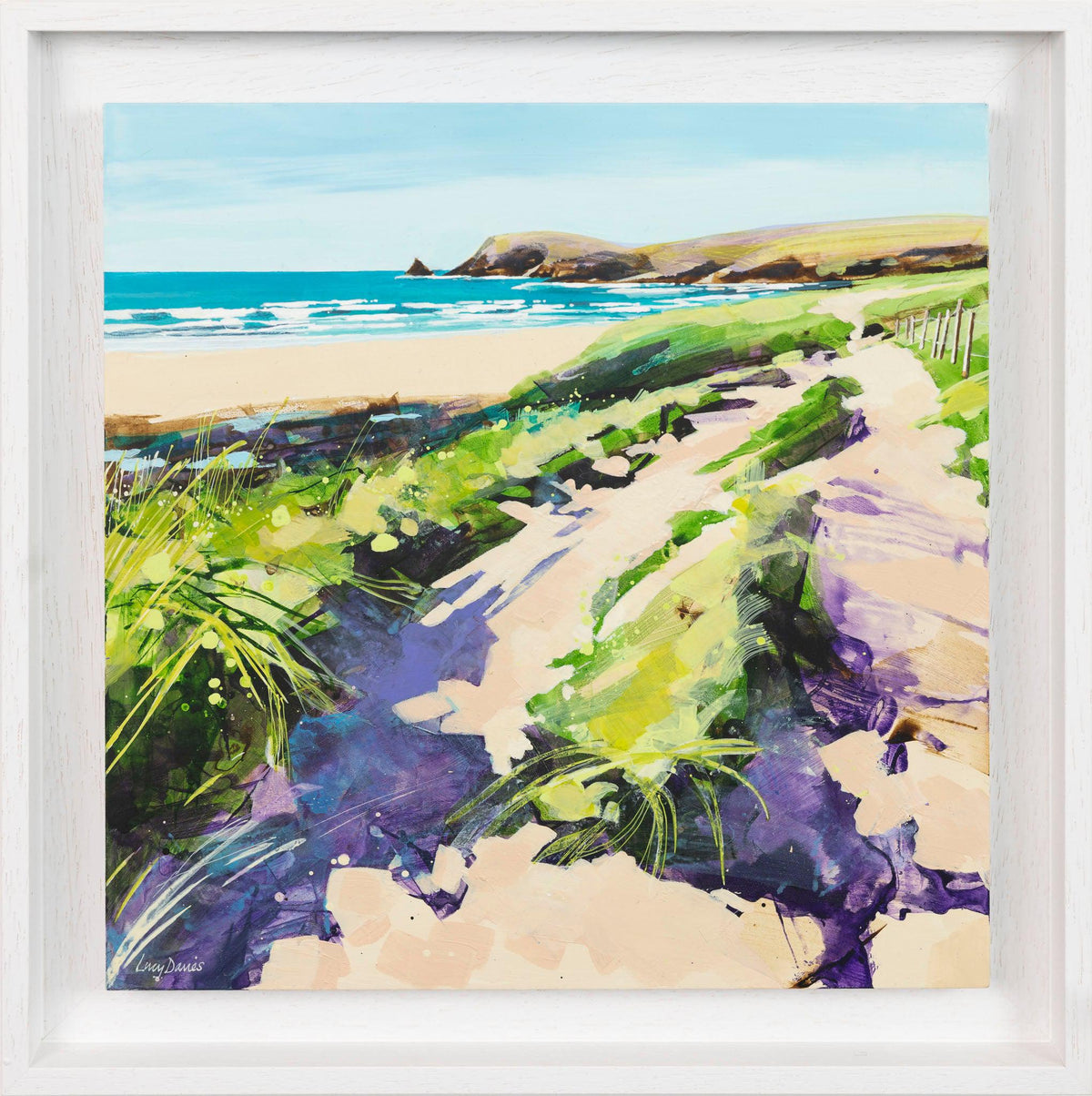 Path between Constantine and Booby&#39;s Bay, by Lucy Davies, Available from Padstow Gallery