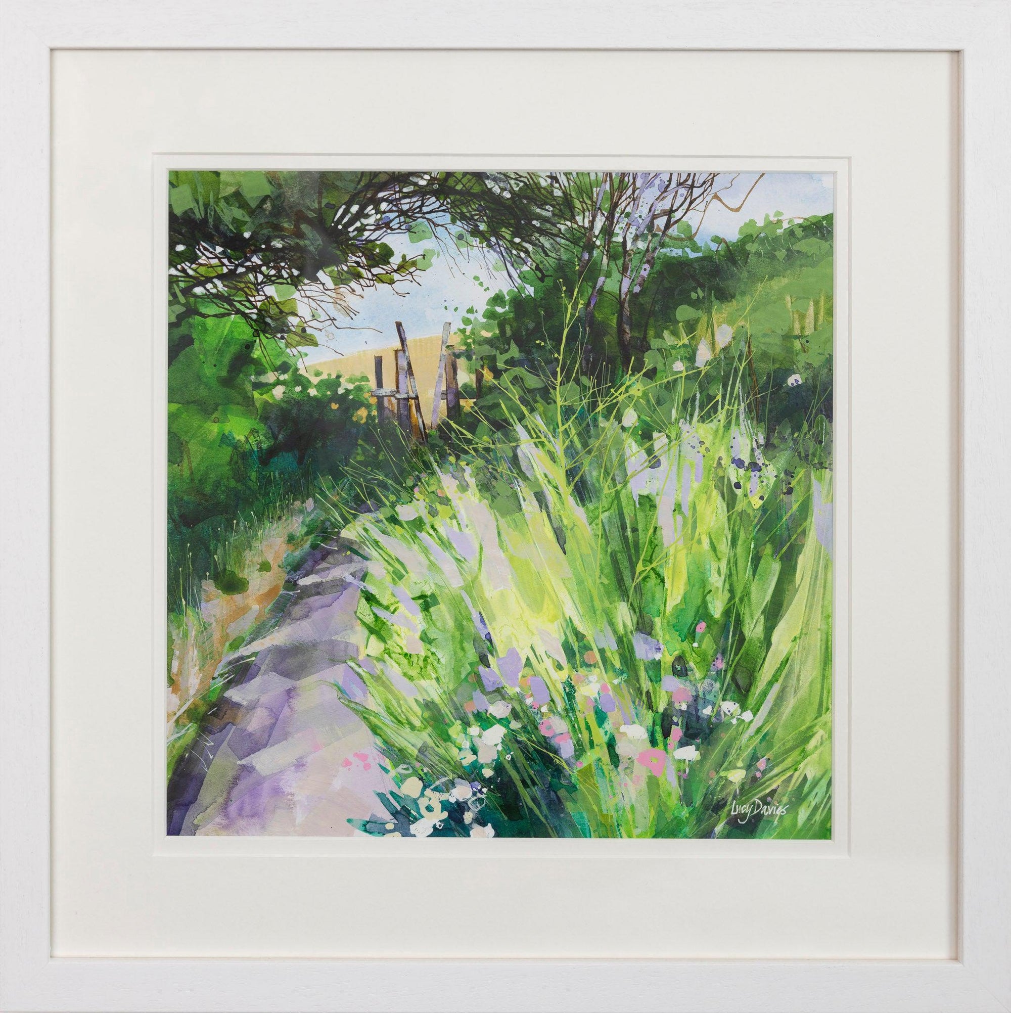 A walk in Dappled Shade, by Lucy Davies, Available from Padstow Gallery