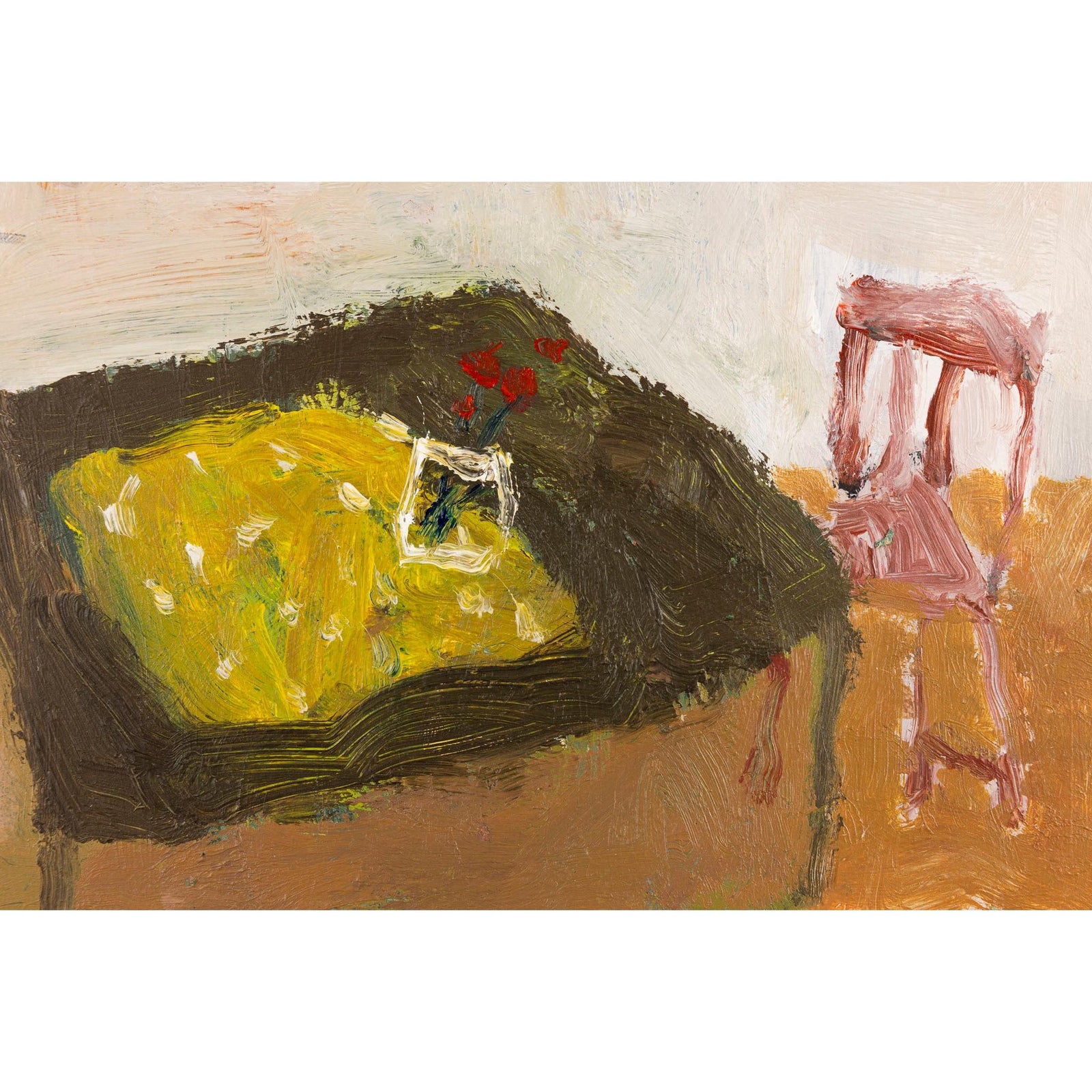 'Posies' mixed media and oil original by David Pearce fine art, available at Padstow Gallery, Cornwall