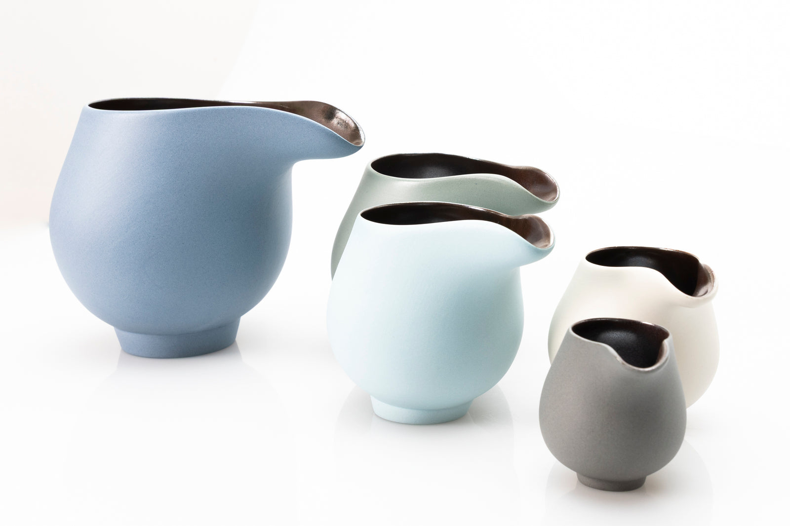 Ocean Blue flow jug by Kate Schuricht ceramics, available at Padstow Gallery Cornwall