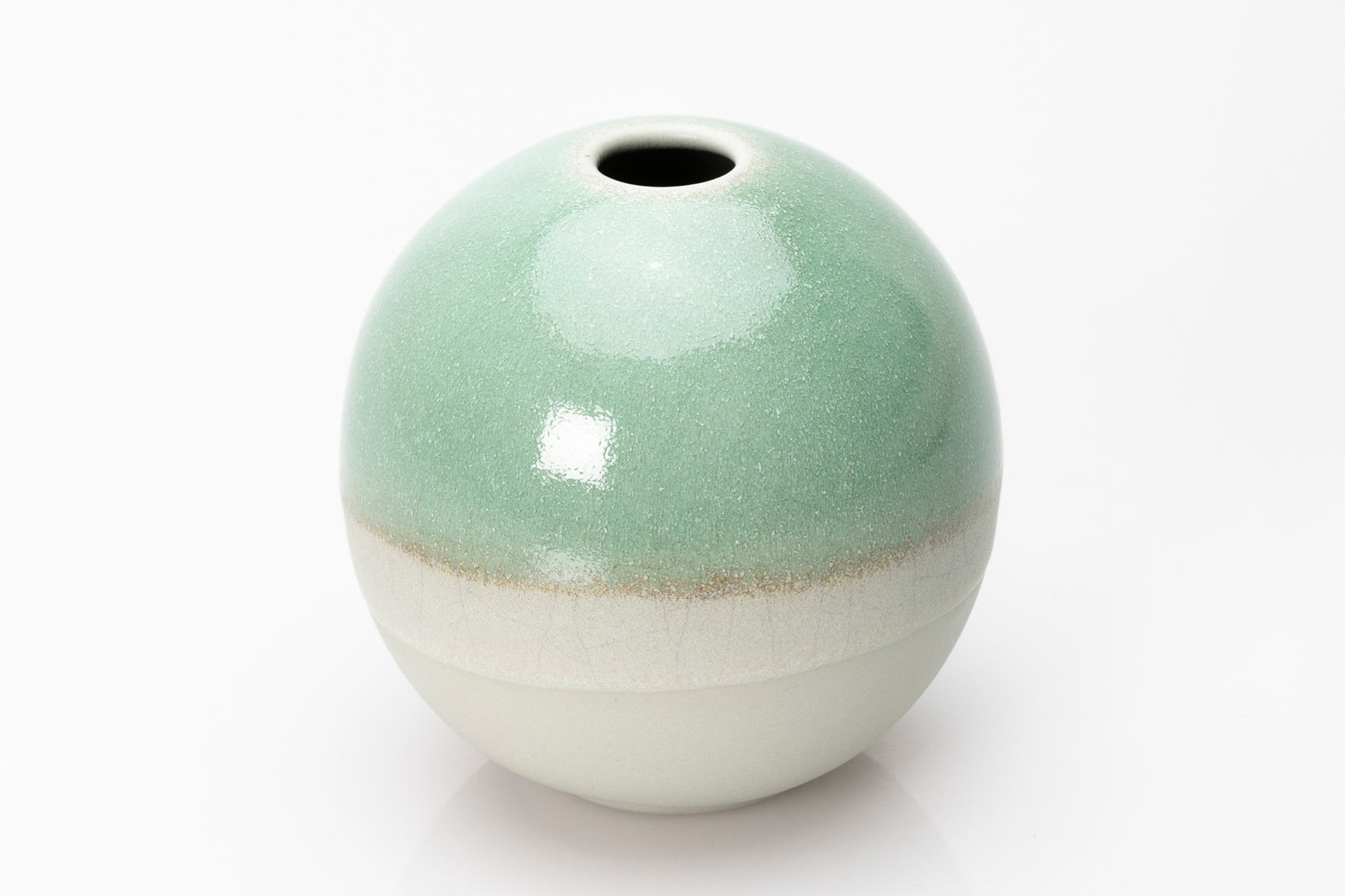 Stoneware Lunar Vase by Kate Schuricht ceramics, available at Padstow Gallery Cornwall