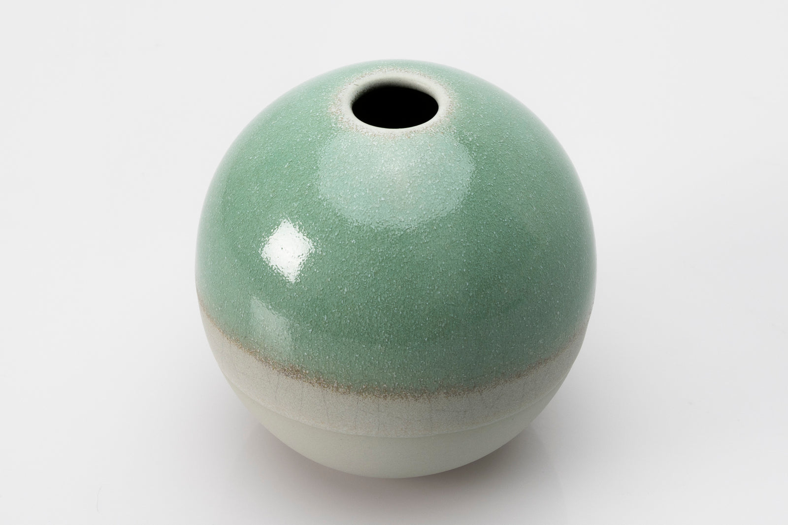 Stoneware Lunar Vase by Kate Schuricht ceramics, available at Padstow Gallery Cornwall