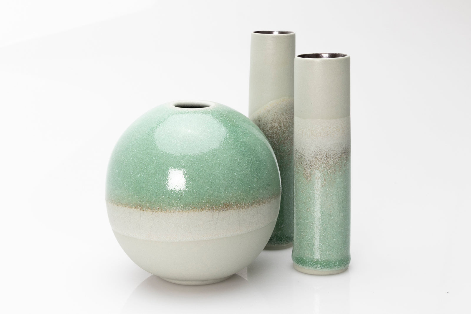 Stoneware Lunar Vase by Kate Schuricht ceramics, available at Padstow Gallery Cornwall