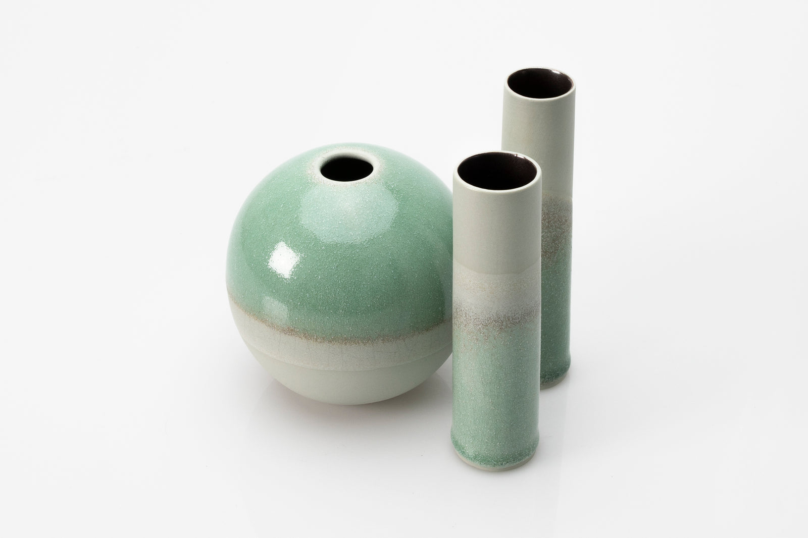 Stoneware Lunar Vase by Kate Schuricht ceramics, available at Padstow Gallery Cornwall