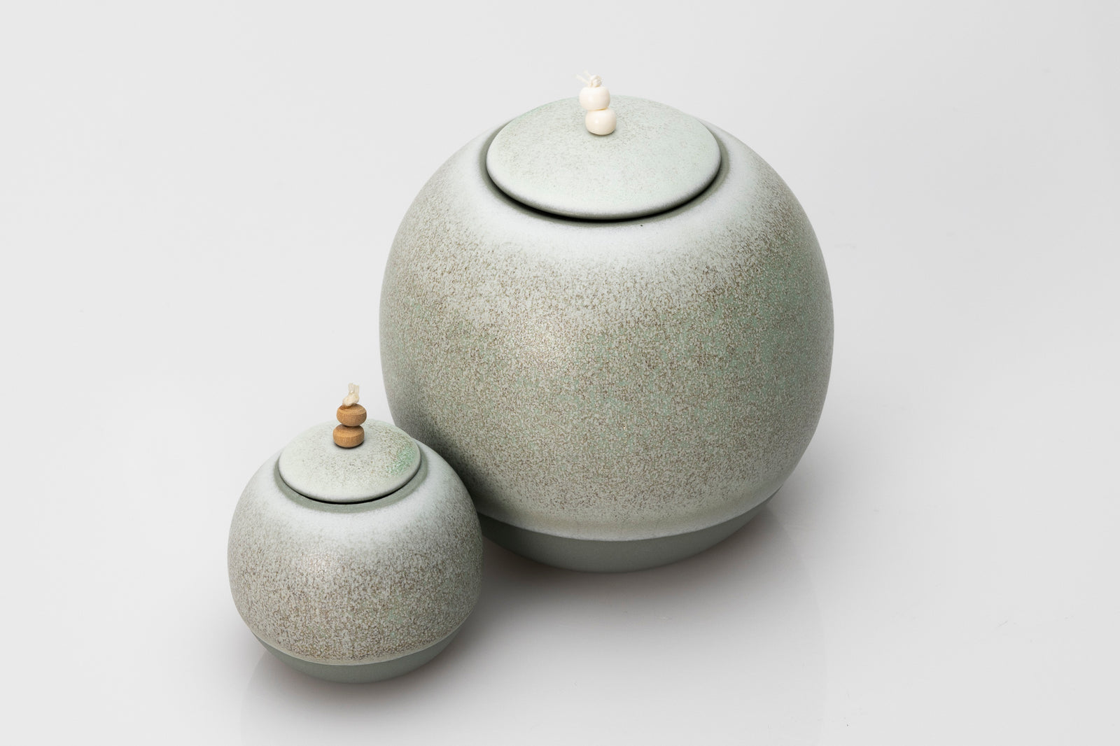 Lunar Stoneware Sphere pot by Kate Schuricht ceramics, available at Padstow Gallery Cornwall
