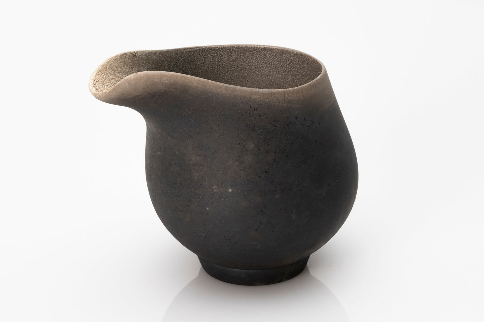 Raku flow jug by Kate Schuricht ceramics, available at Padstow Gallery Cornwall
