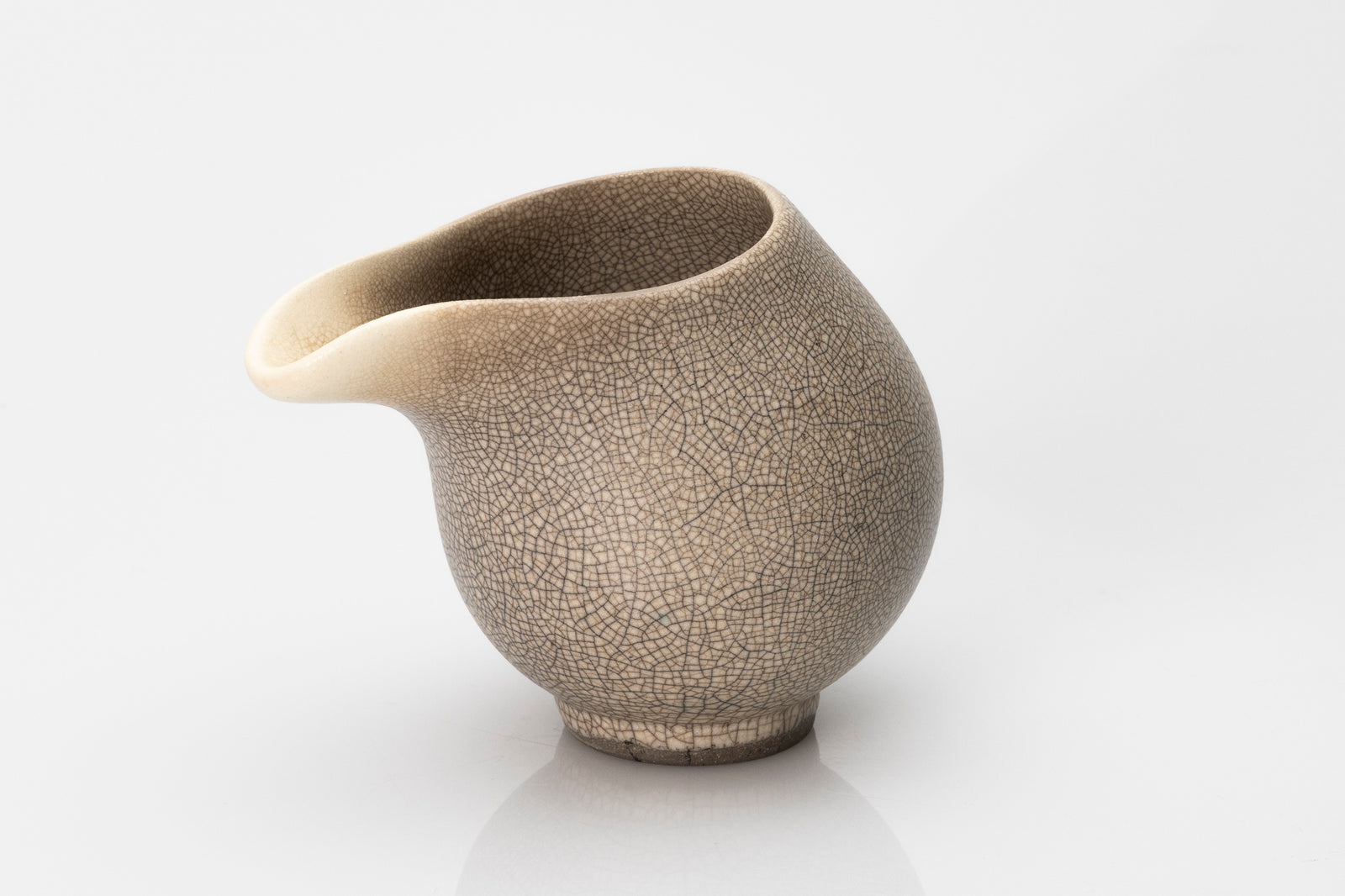 Raku flow jug by Kate Schuricht ceramics, available at Padstow Gallery Cornwall