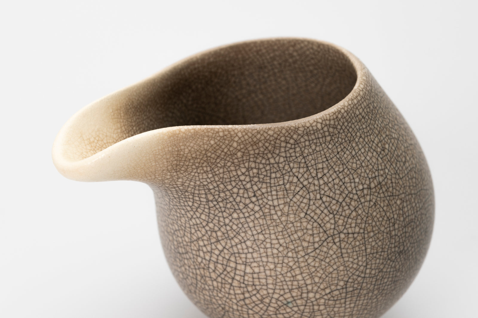 Raku flow jug by Kate Schuricht ceramics, available at Padstow Gallery Cornwall