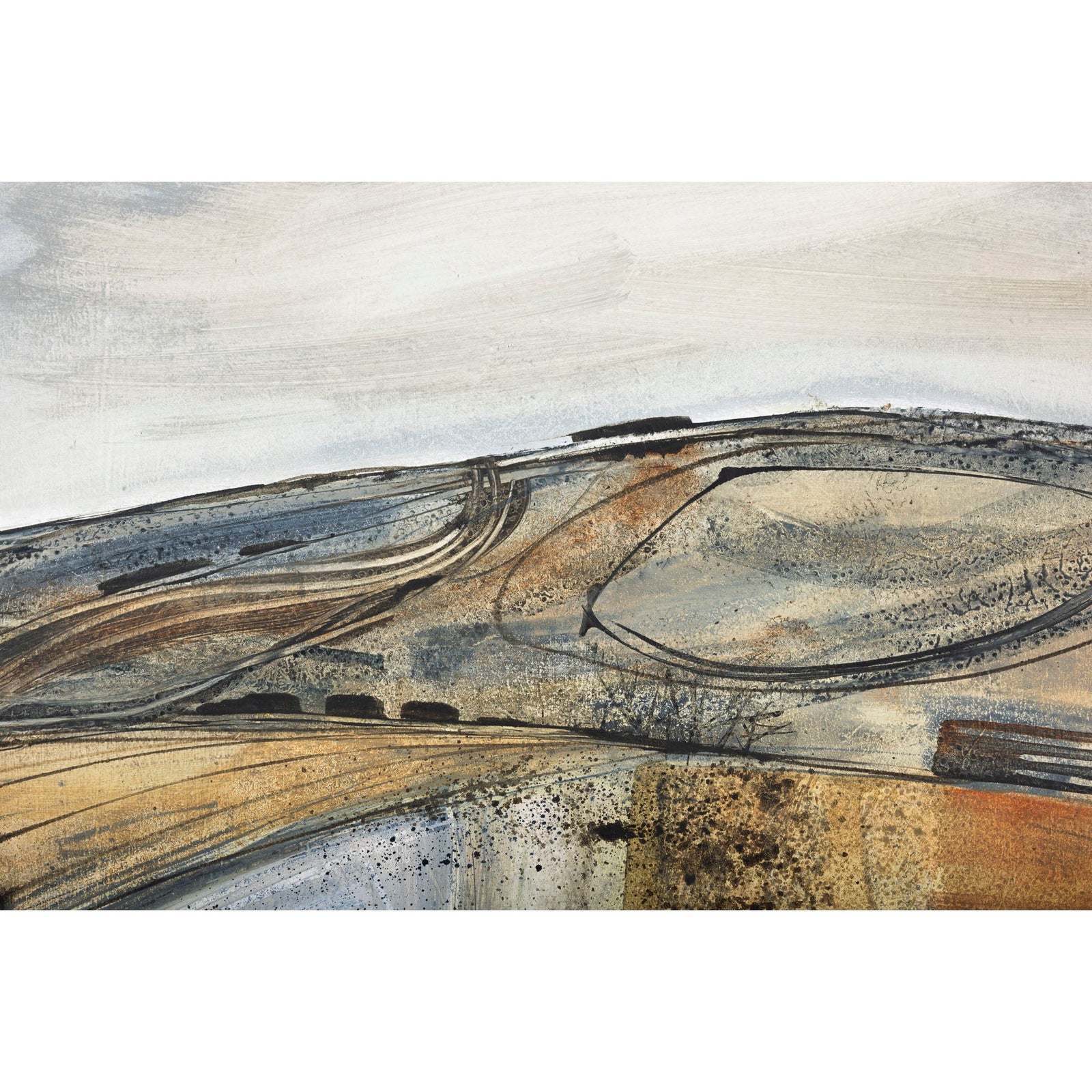 Thorny hedges, oil on board, by Ruth Taylor, available at Padstow Gallery, Cornwall