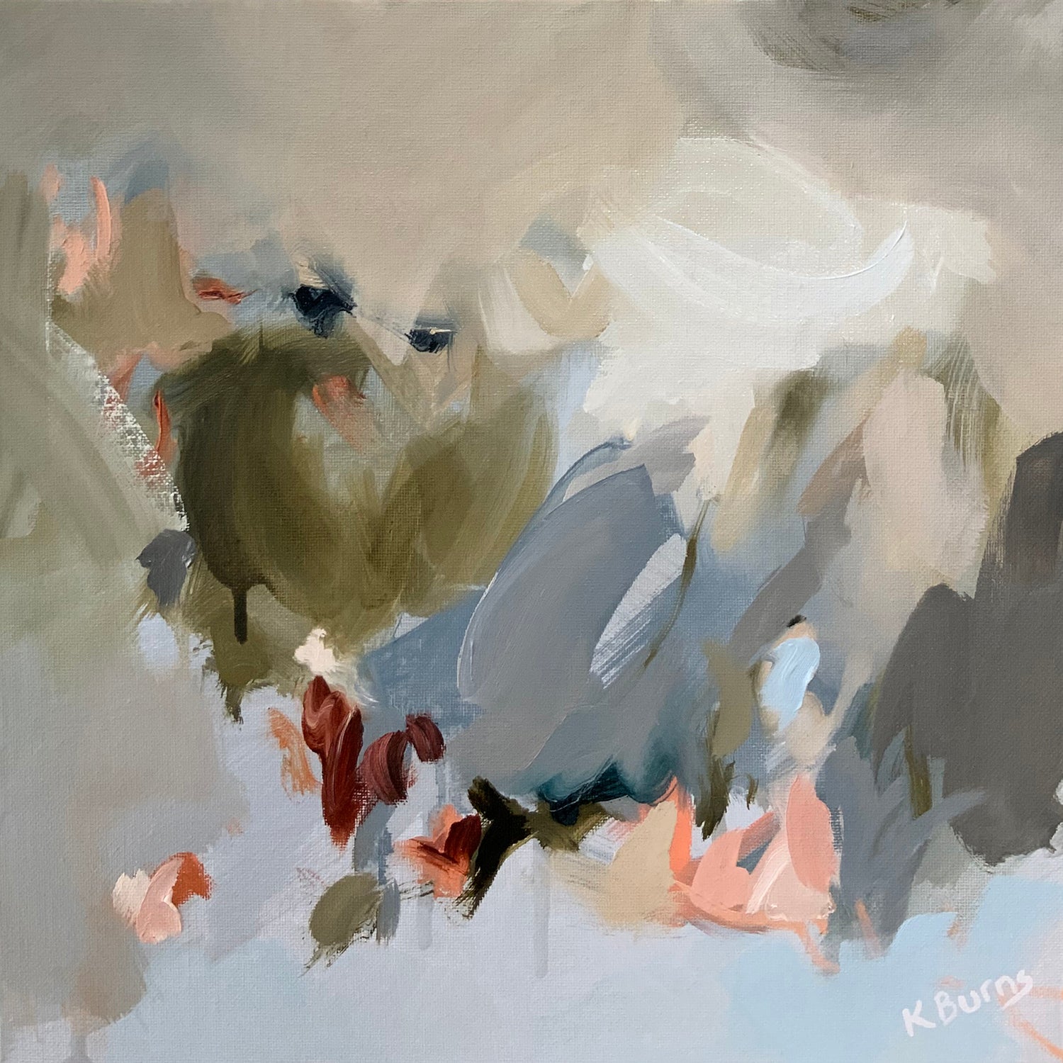 'Flower Market II', oil on canvas by Kate Burns fine art, available at Padstow Gallery, Cornwall