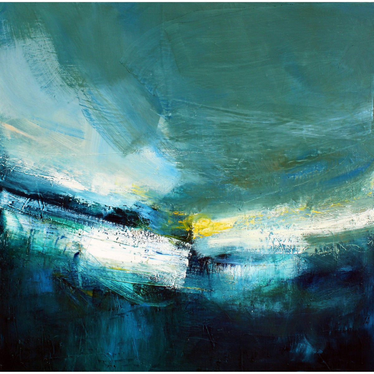 &#39;Breaker&#39; oil original by Justine Lois Thorpe, available at Padstow Gallery, Cornwall