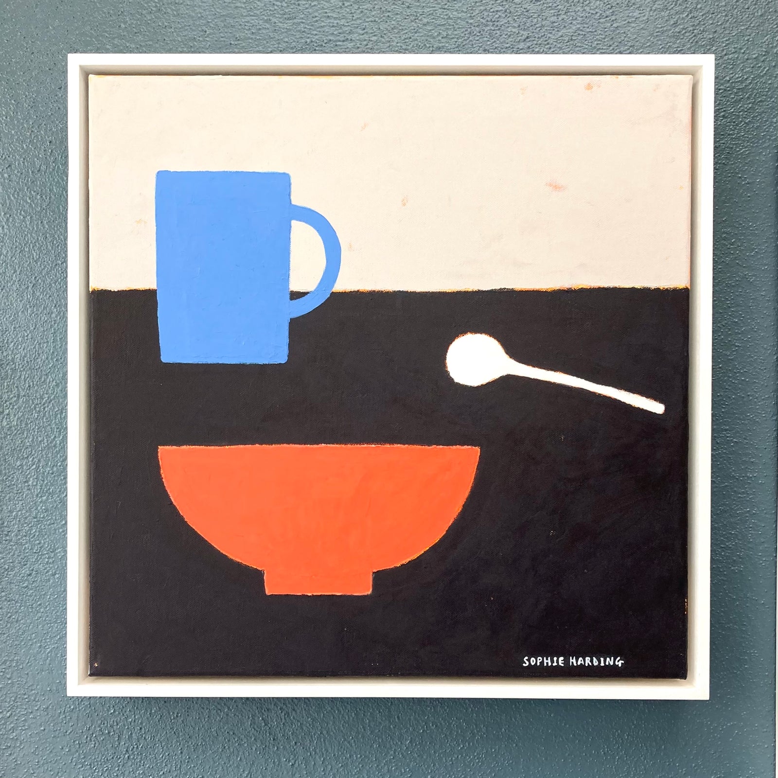 Cup, Spoon and Soup Bowl by Sophie Harding available at Padstow Gallery, Cornwall