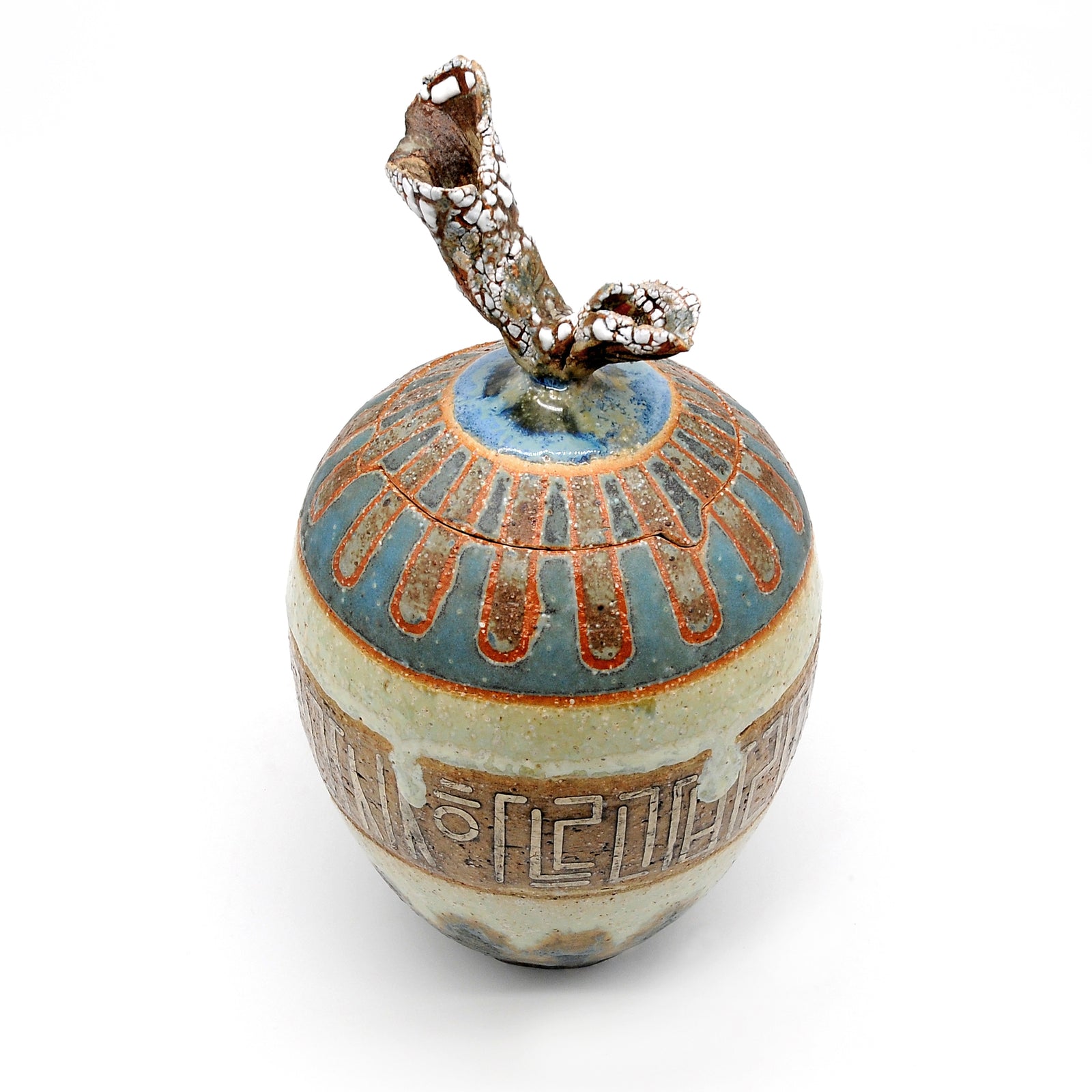 'MK17 Large Lava Jar’ by Miae Kim ceramics, available at Padstow Gallery, Cornwall